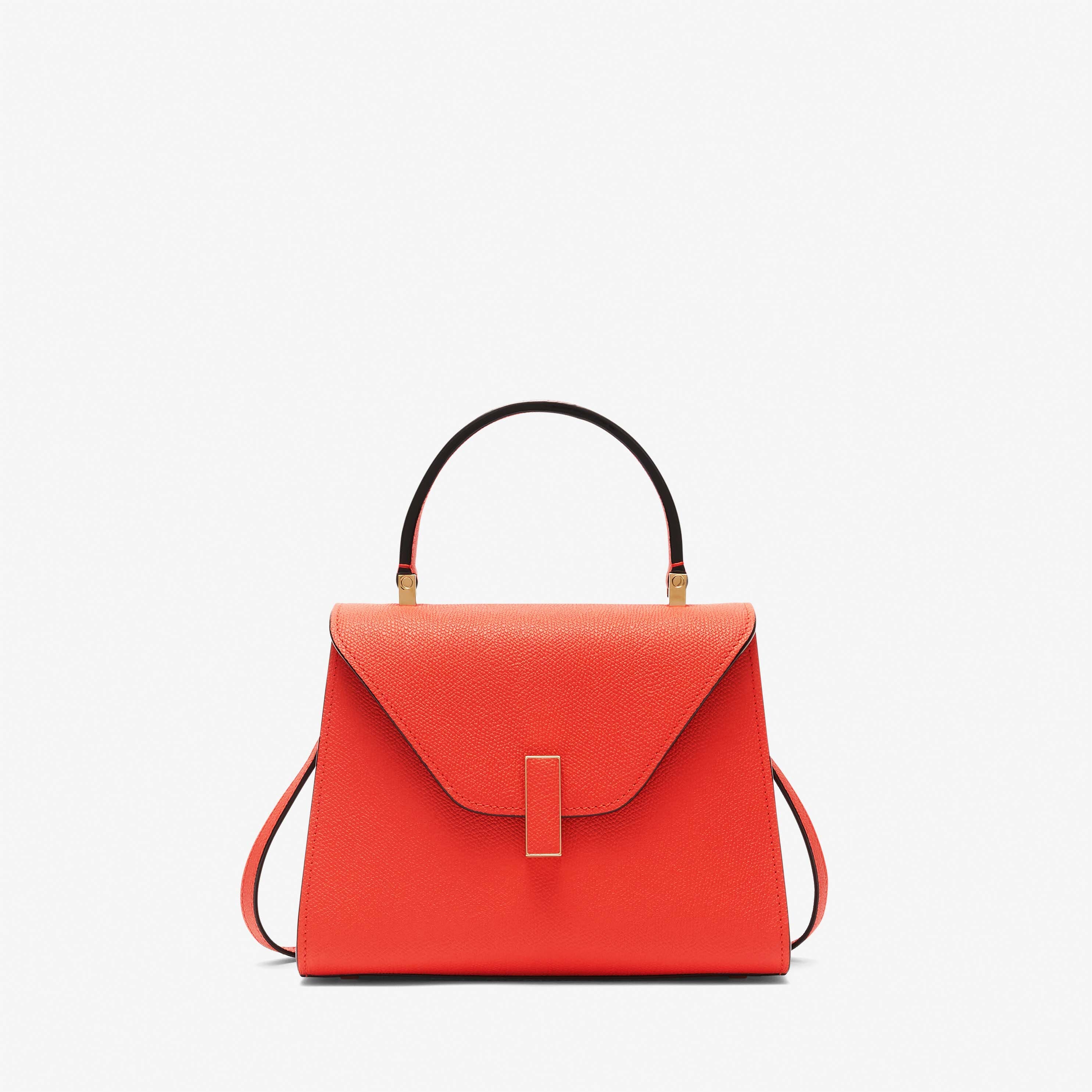 Iside Top handle mini bag - Poppy Red - Vitello VS - Valextra - 1