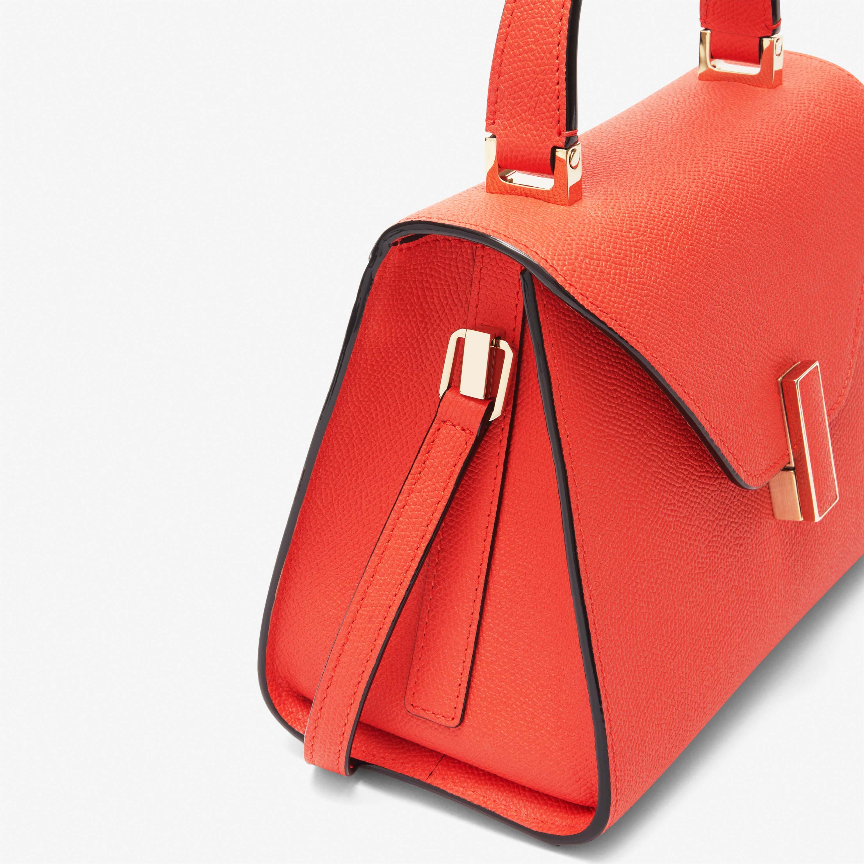 Iside Top handle mini bag - Poppy Red - Vitello VS - Valextra - 5