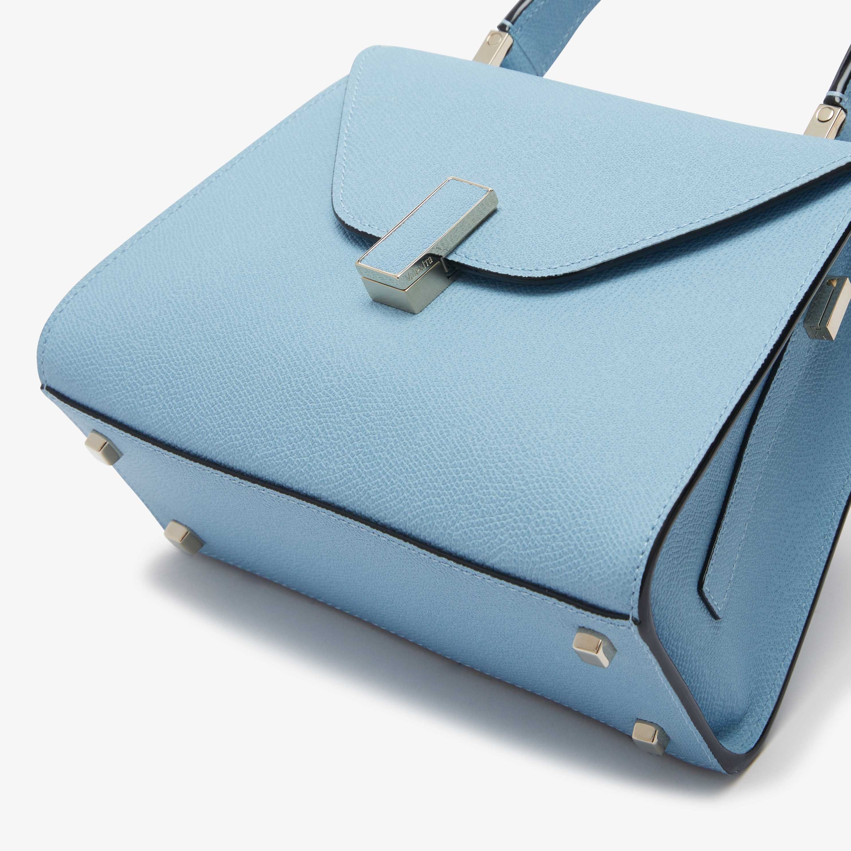 Iside Top Handle Mini Bag - Cerulean Blue - Vitello VS - Valextra - 5