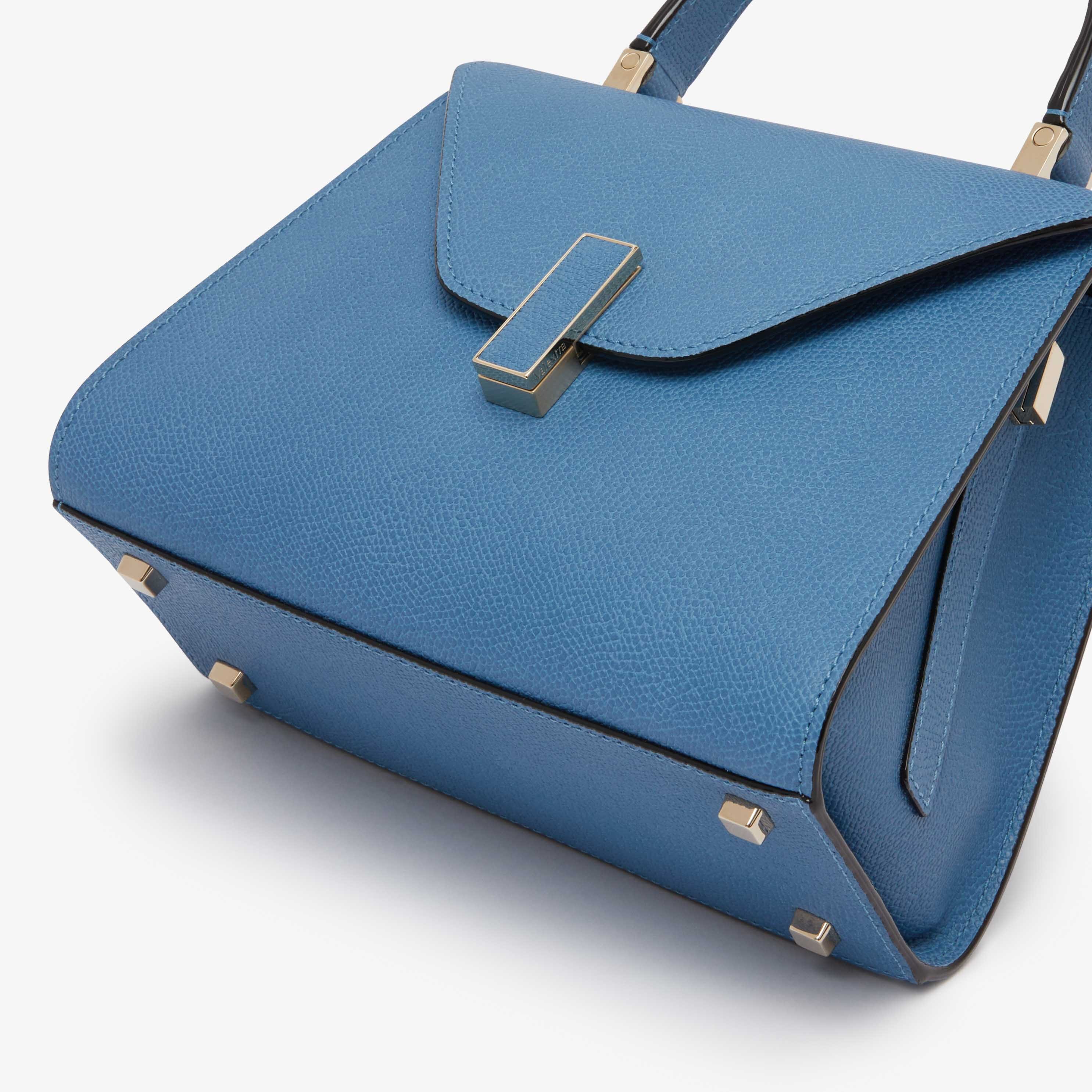 Iside Top Handle Mini Bag - Nebula Blue - Vitello VS - Valextra - 5