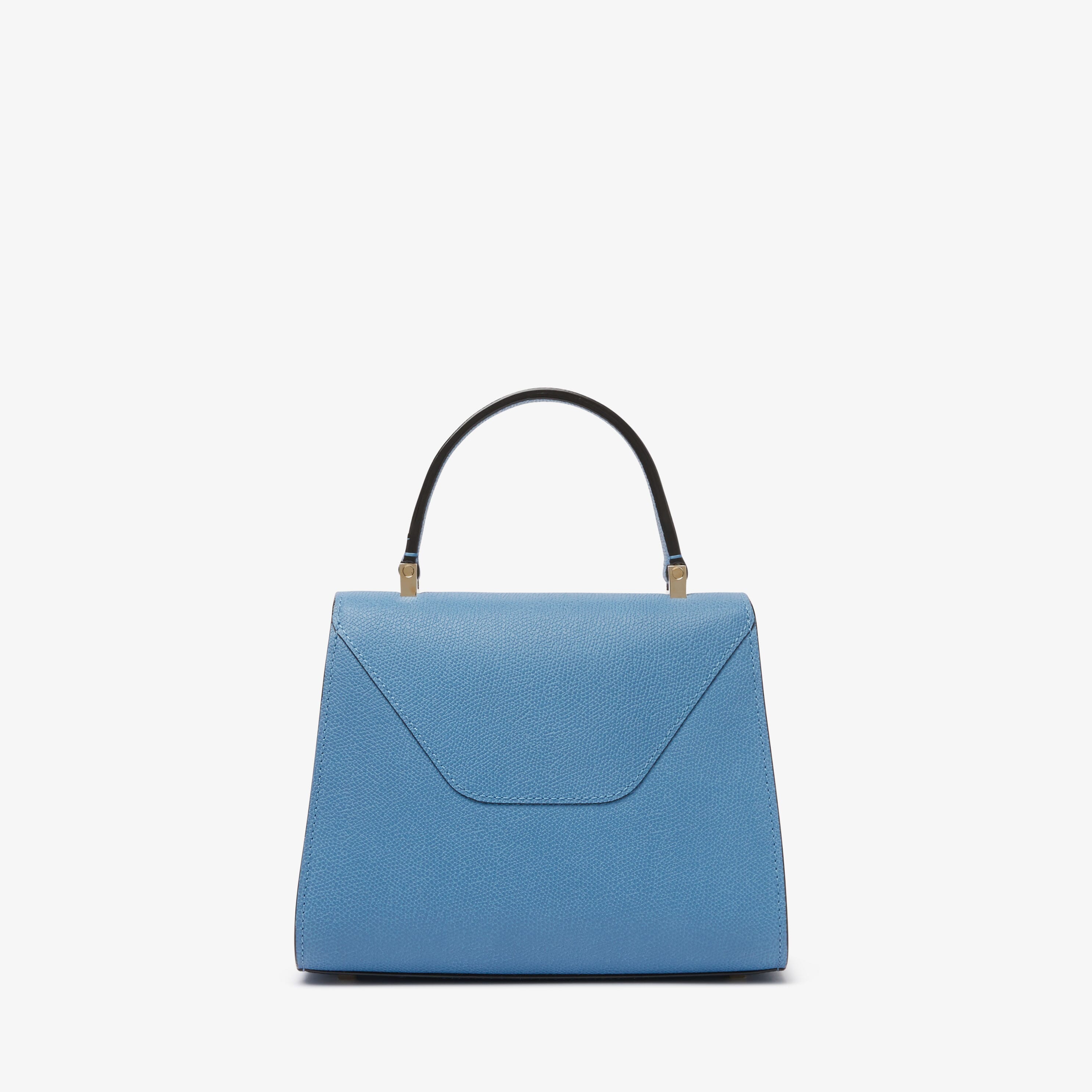 Iside Top Handle Mini Bag - Nebula Blue - Vitello VS - Valextra - 6