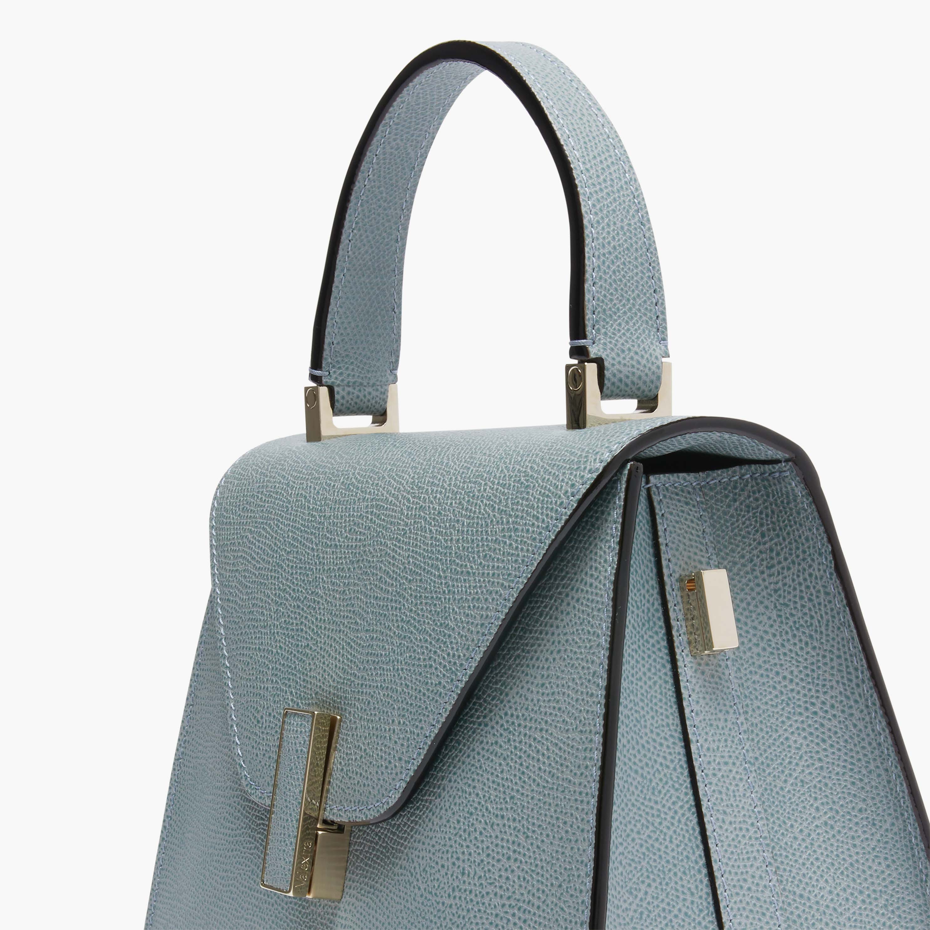 Iside Top handle mini bag - Smokey Blue - Vitello VS - Valextra - 4