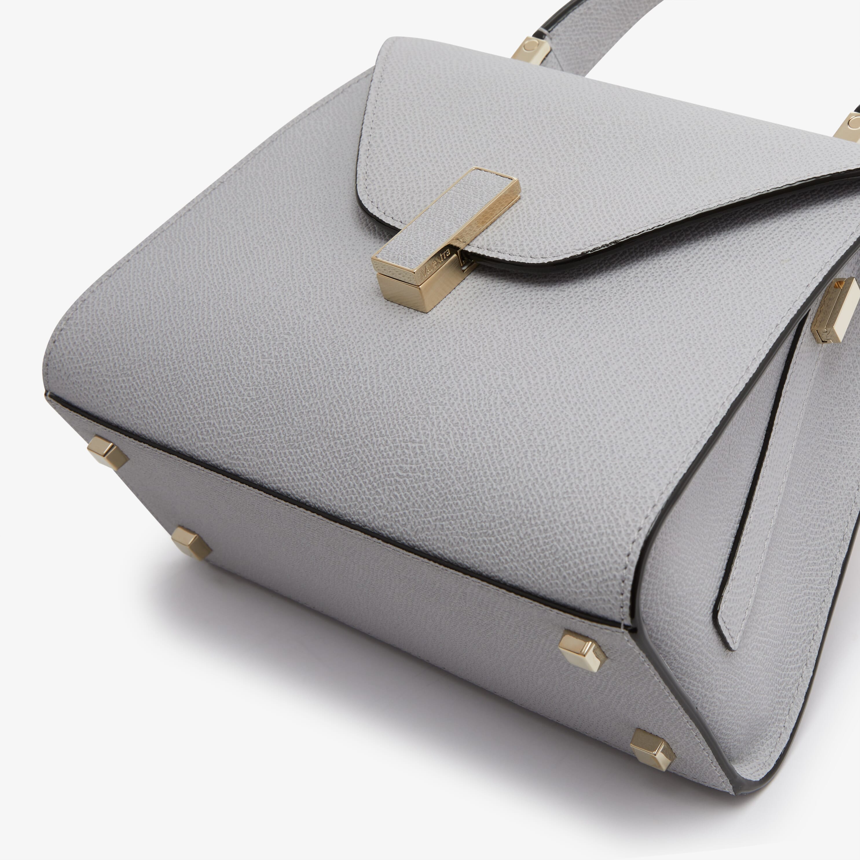 Iside Top handle mini bag - Stone Grey - Vitello VS - Valextra - 5