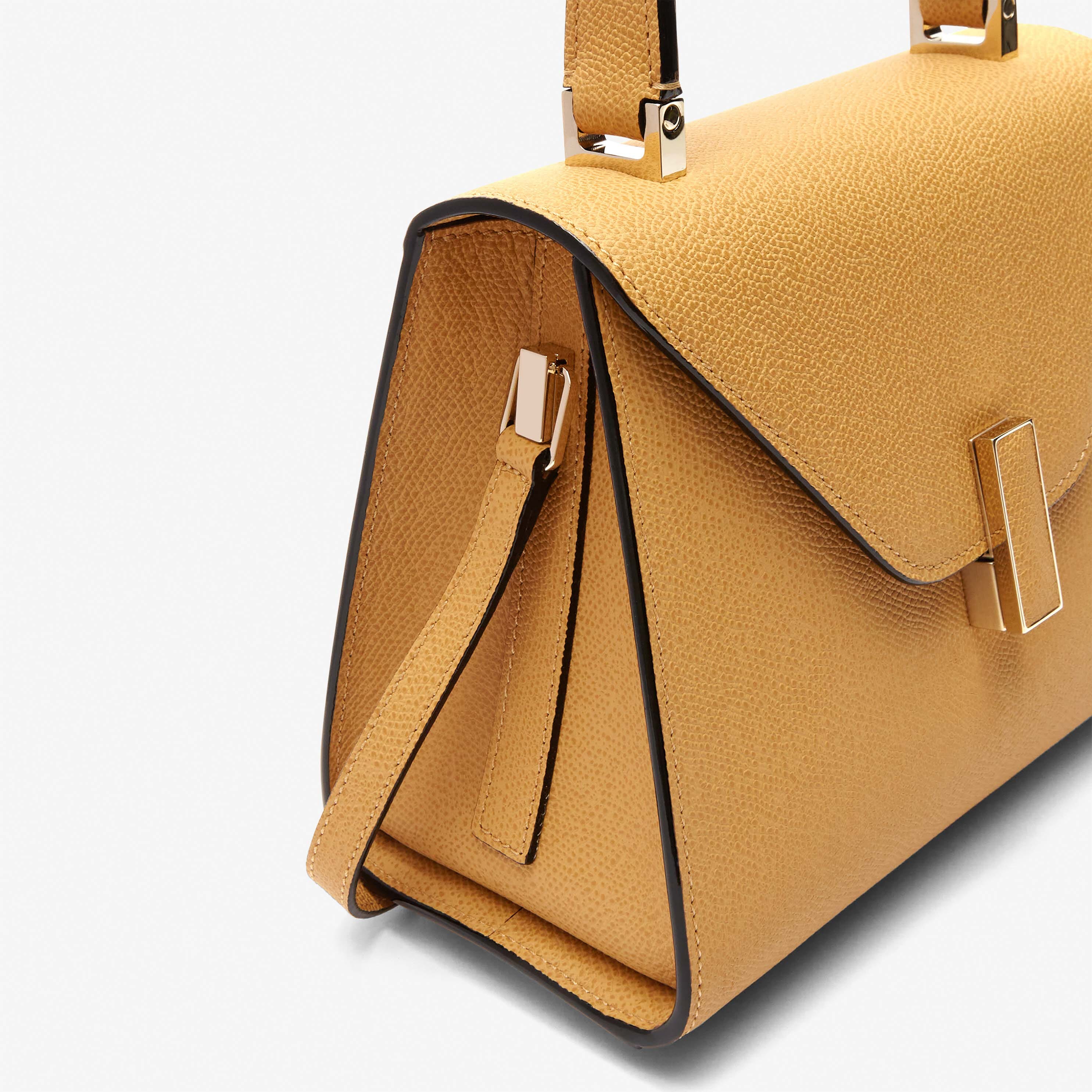 Iside Top handle mini bag - Amber Yellow - Vitello VS - Valextra - 4