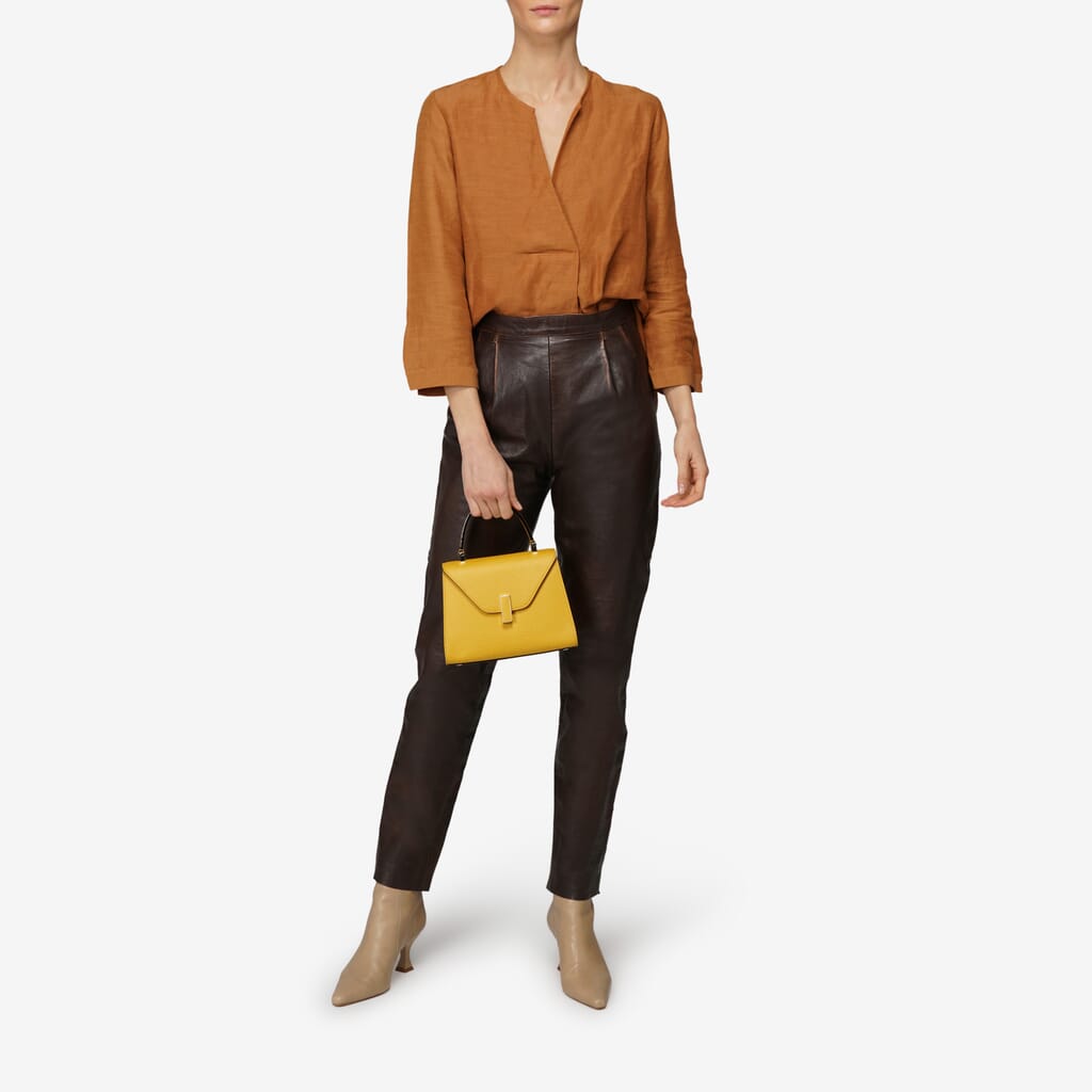 SMALL HANDBAG ISIDE CALF LEATHER VS LIGHT GOLD,JO,gallery image number 4