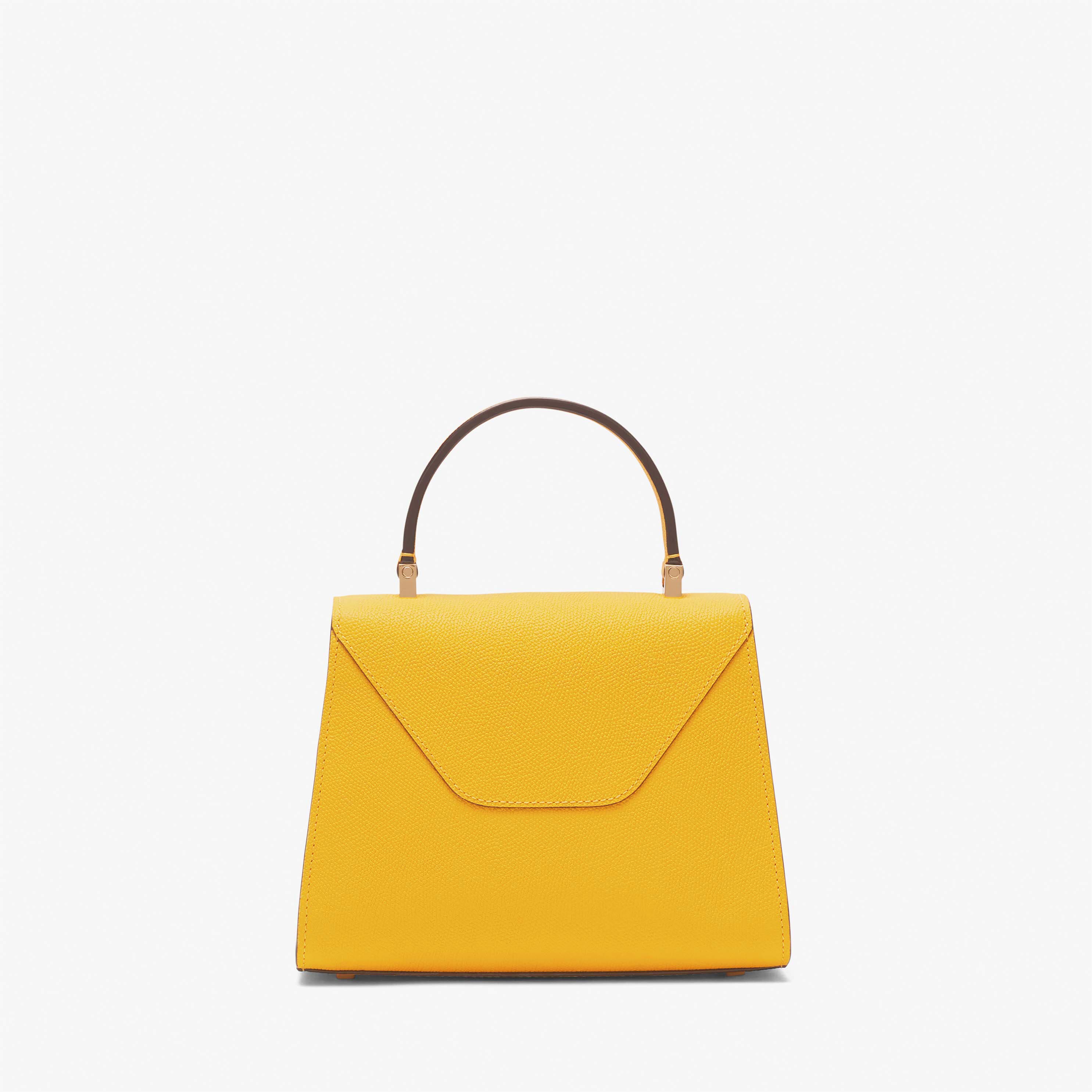 Iside Top handle mini bag - Yellow Sun - Vitello VS - Valextra - 6