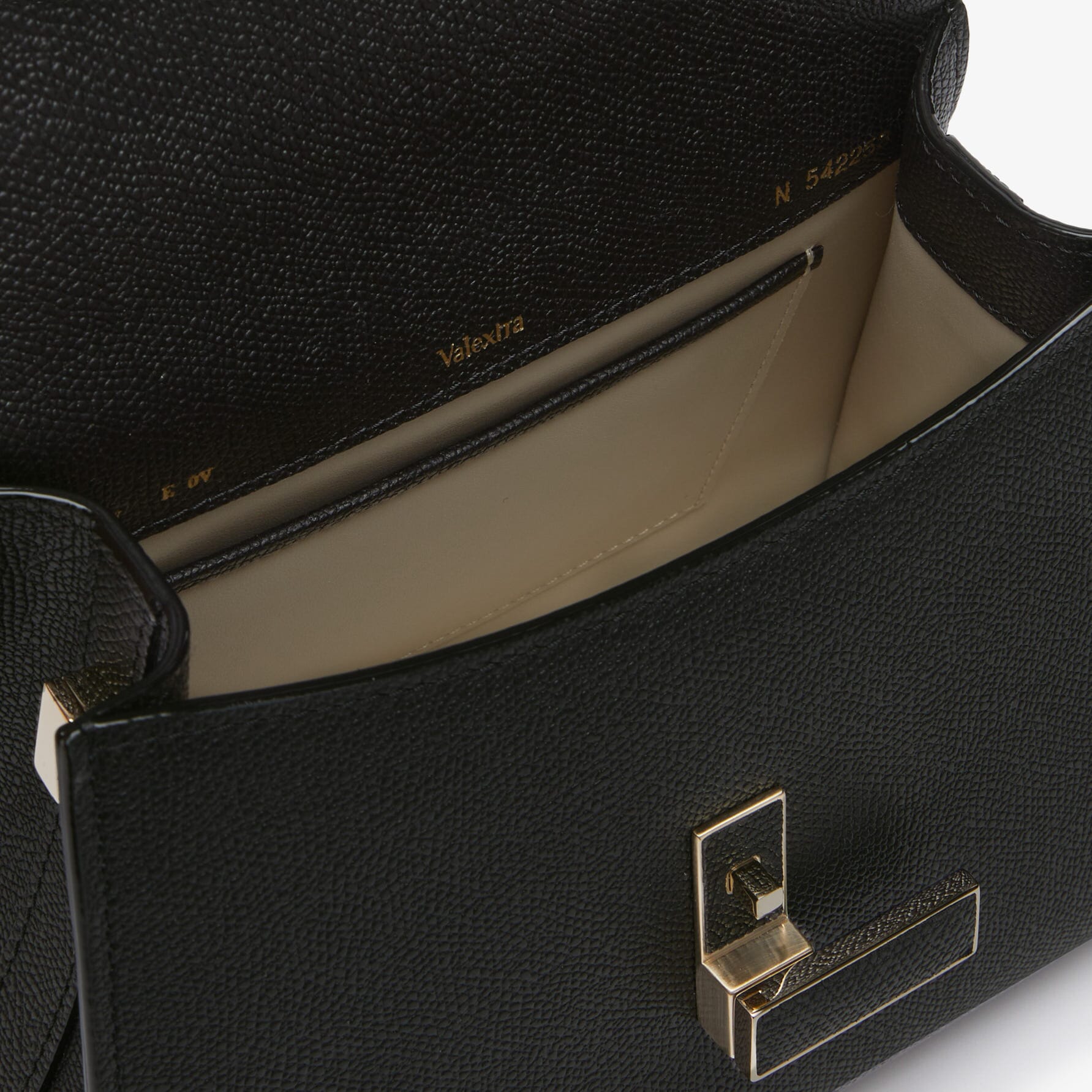 Iside Top handle mini bag - Black - Vitello VS - Valextra - 3
