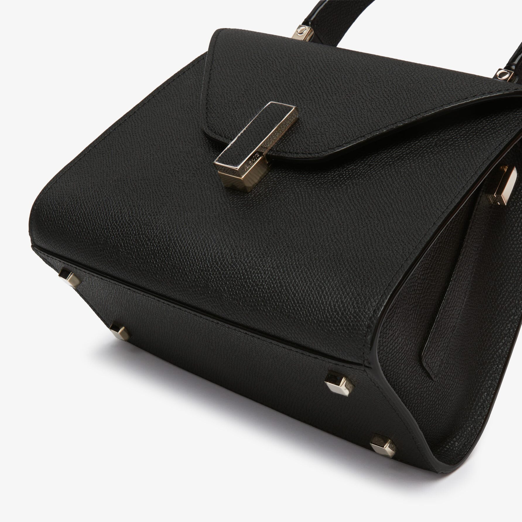 Iside Top handle mini bag - Black - Vitello VS - Valextra - 4