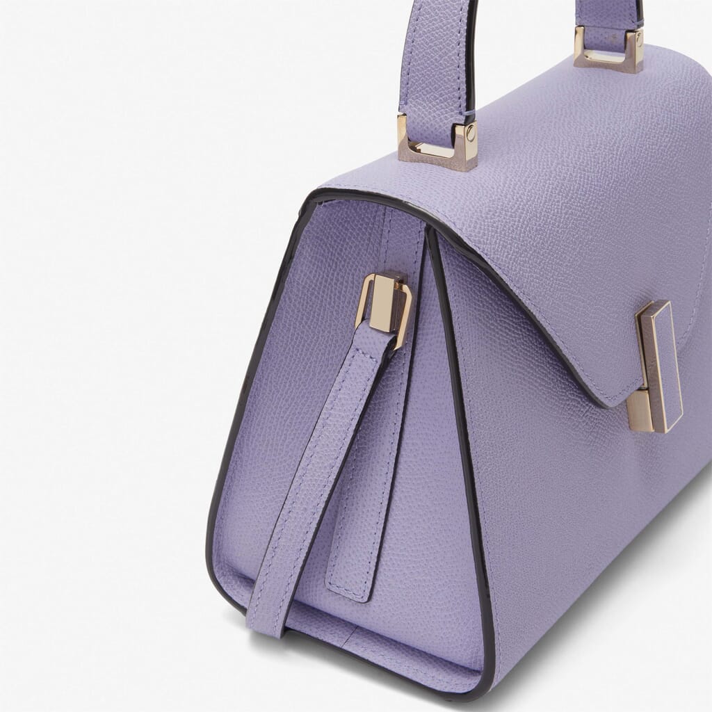 Iside Top handle mini bag - Lavander Pink - Vitello VS - Valextra - 4