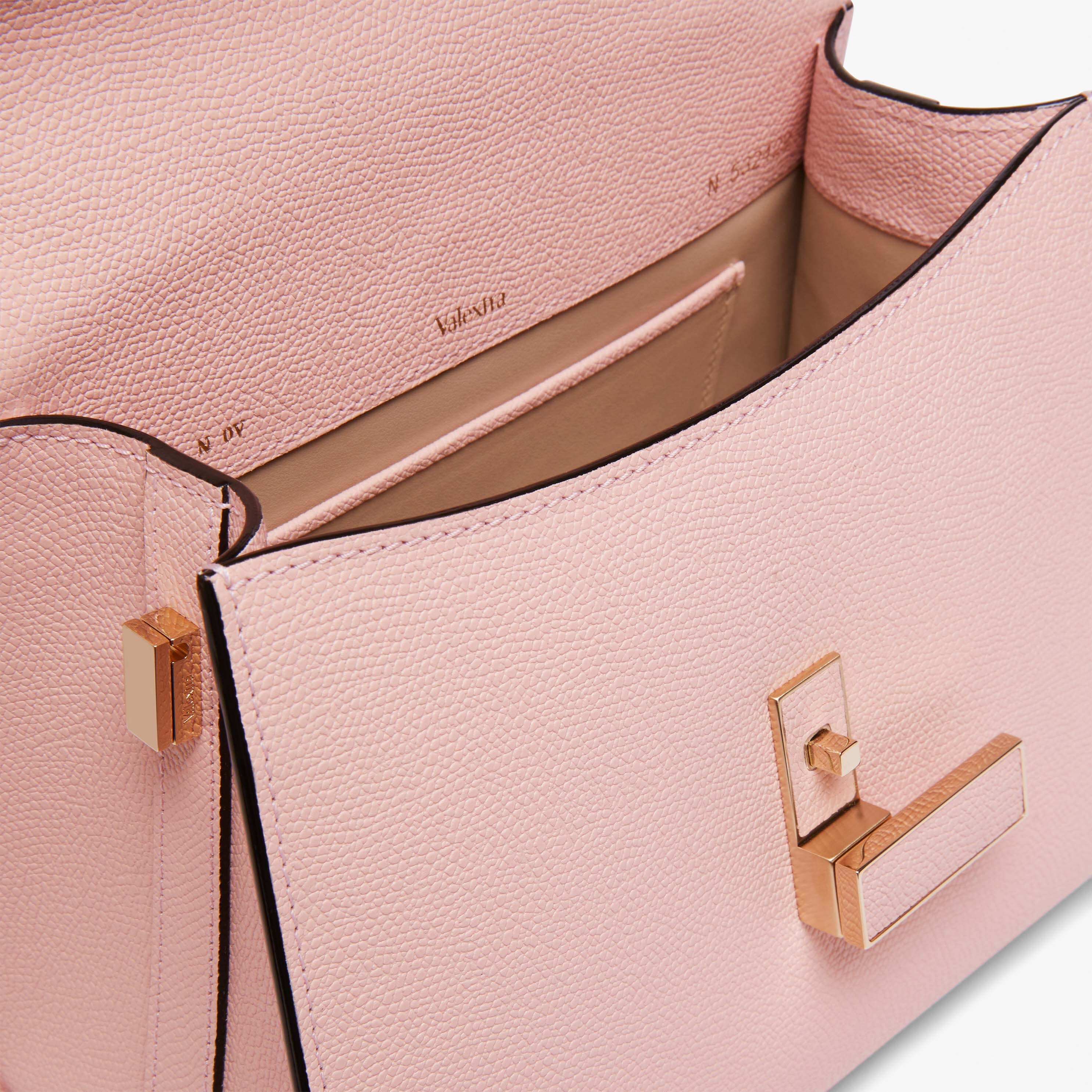 Iside Top handle mini bag - Peony Pink - Vitello VS - Valextra - 3