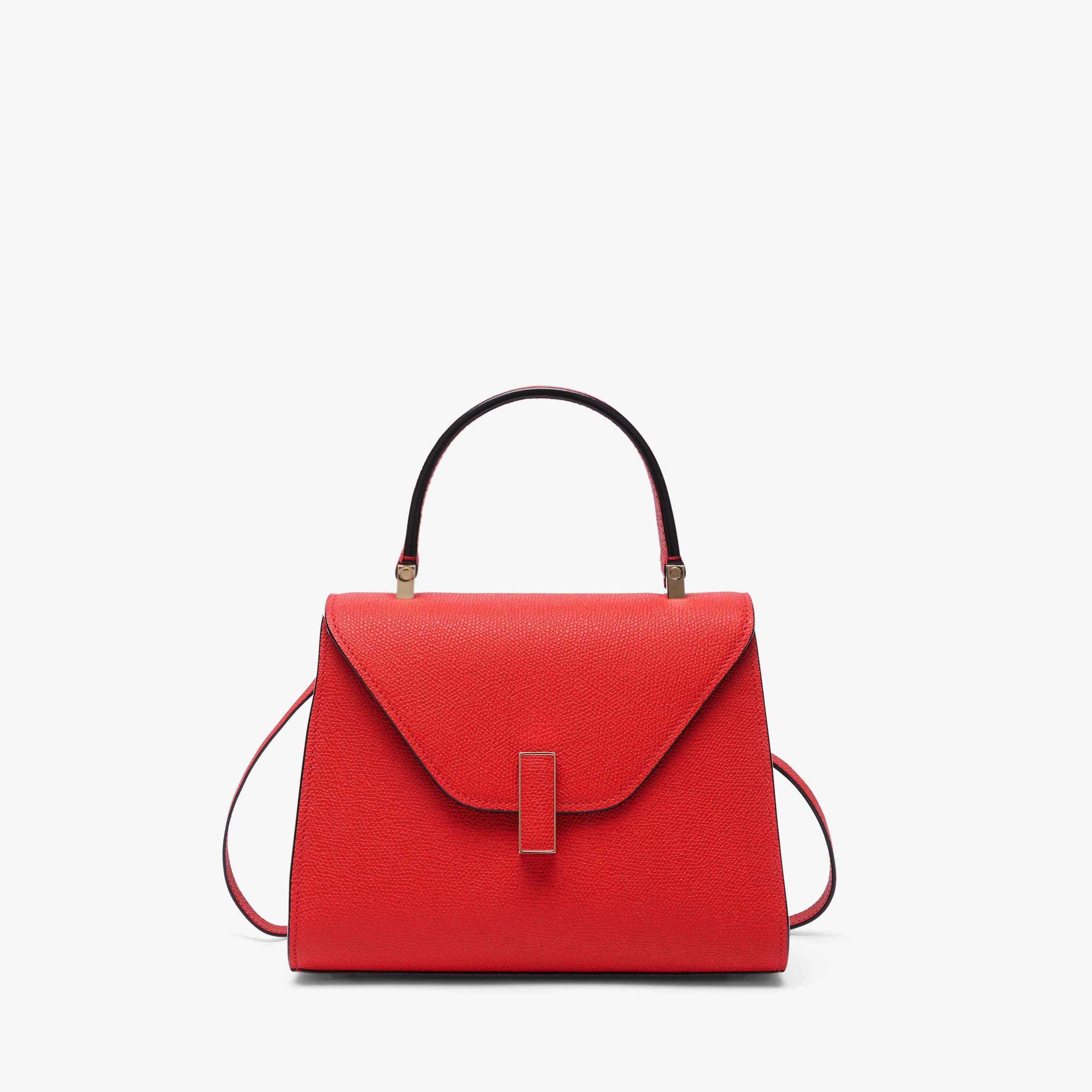 Iside Top handle mini bag - Love Red - Vitello VS - Valextra - 1