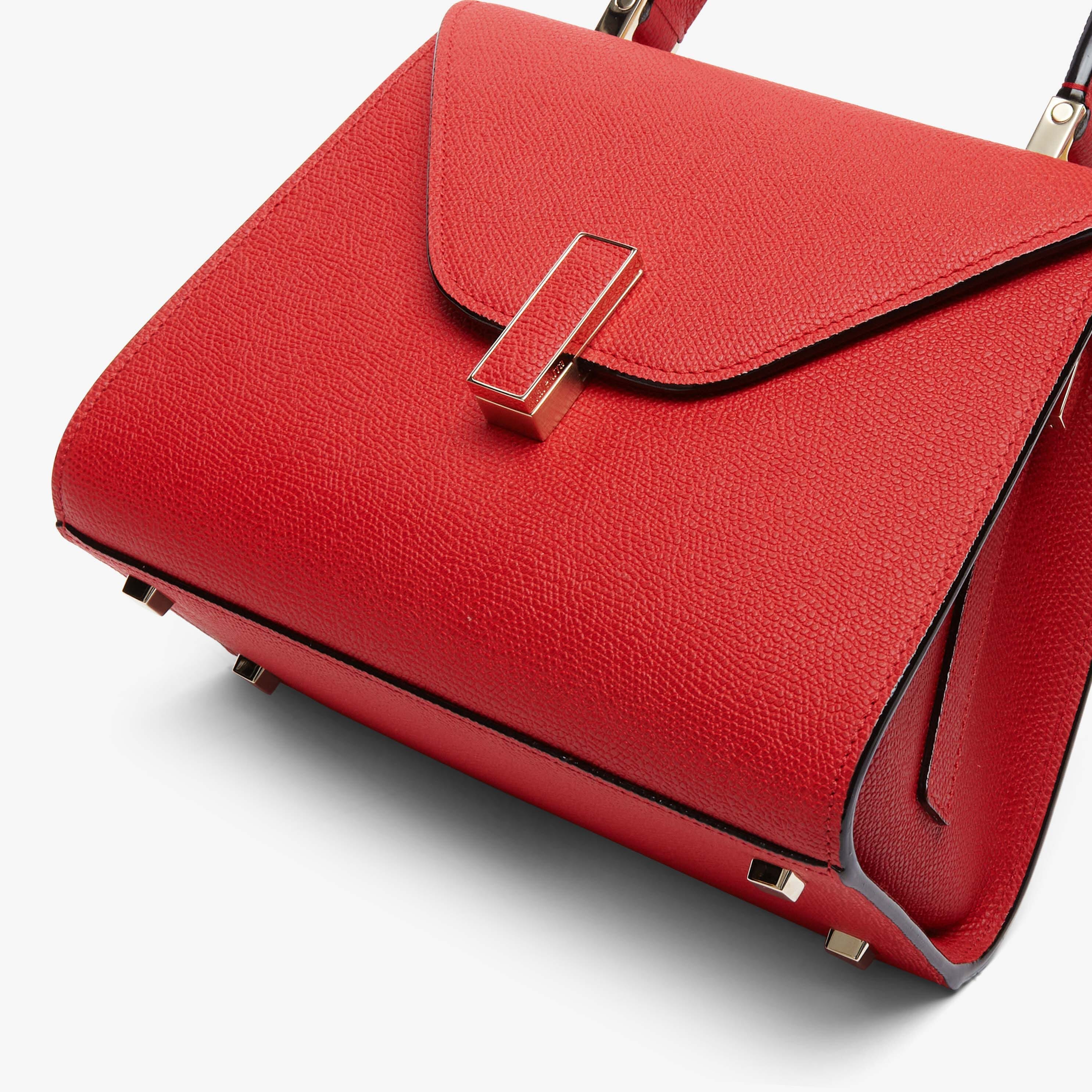 Iside Top handle mini bag - Love Red - Vitello VS - Valextra - 4
