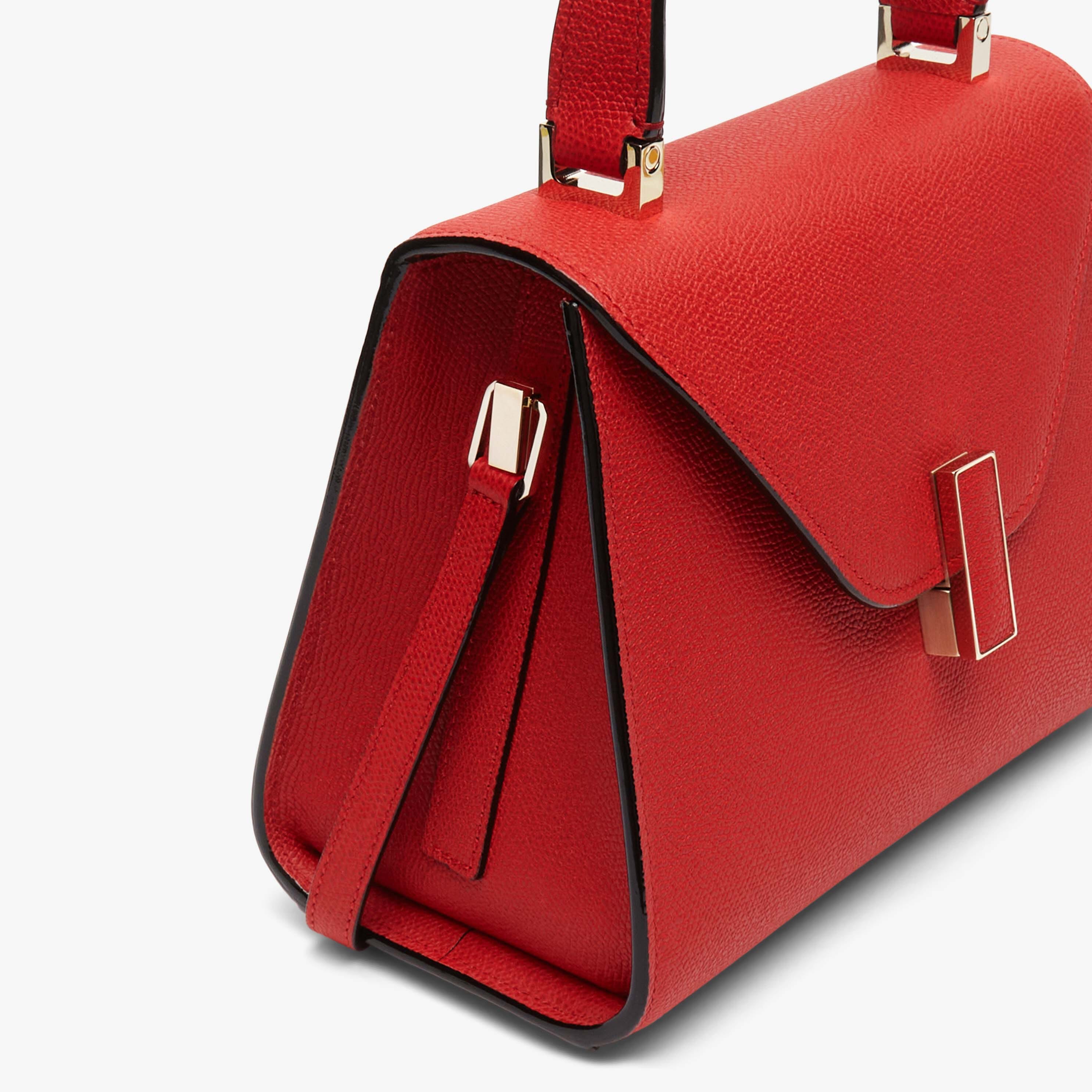 Iside Top handle mini bag - Love Red - Vitello VS - Valextra - 5