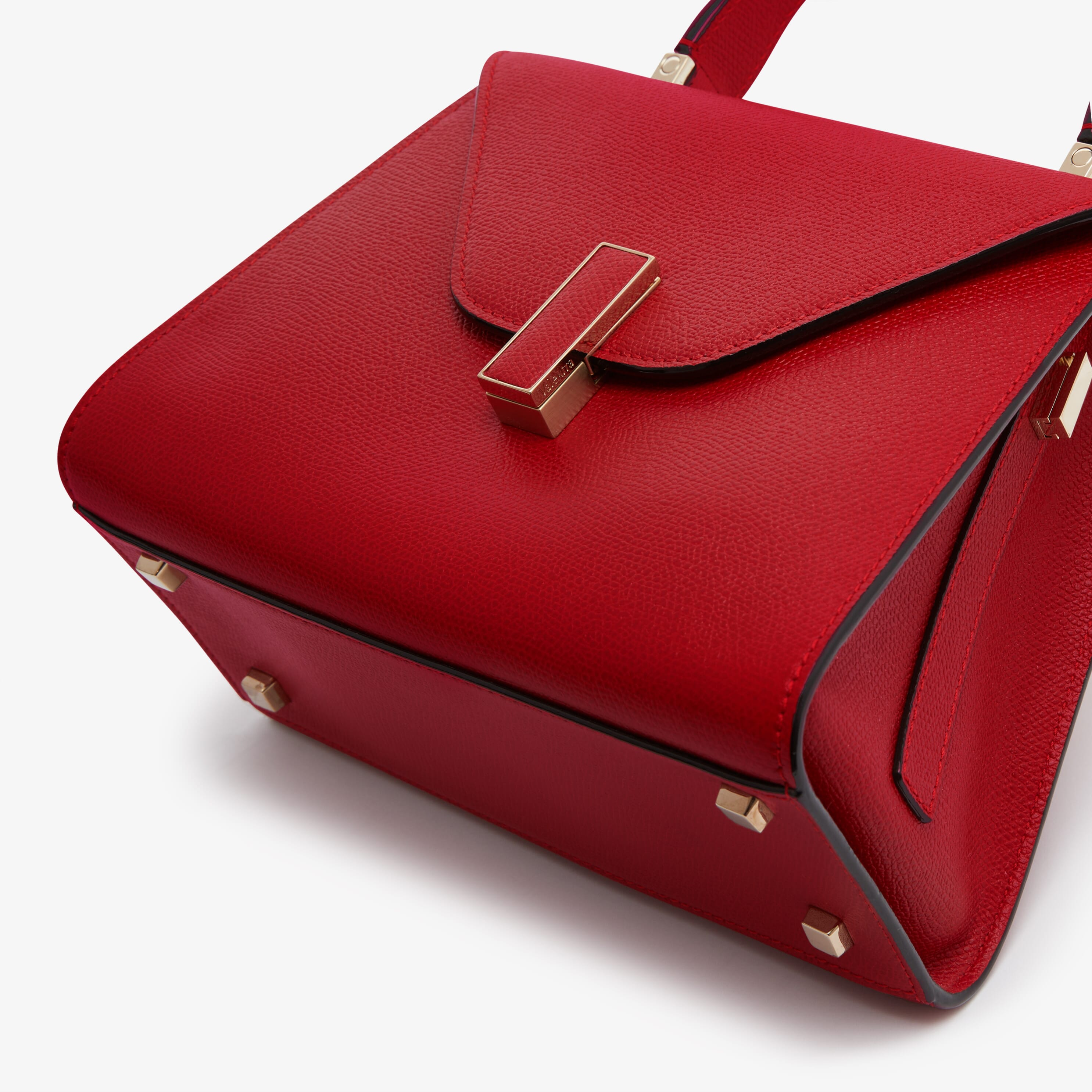 Iside Top handle mini bag - Red - Vitello VS - Valextra - 4