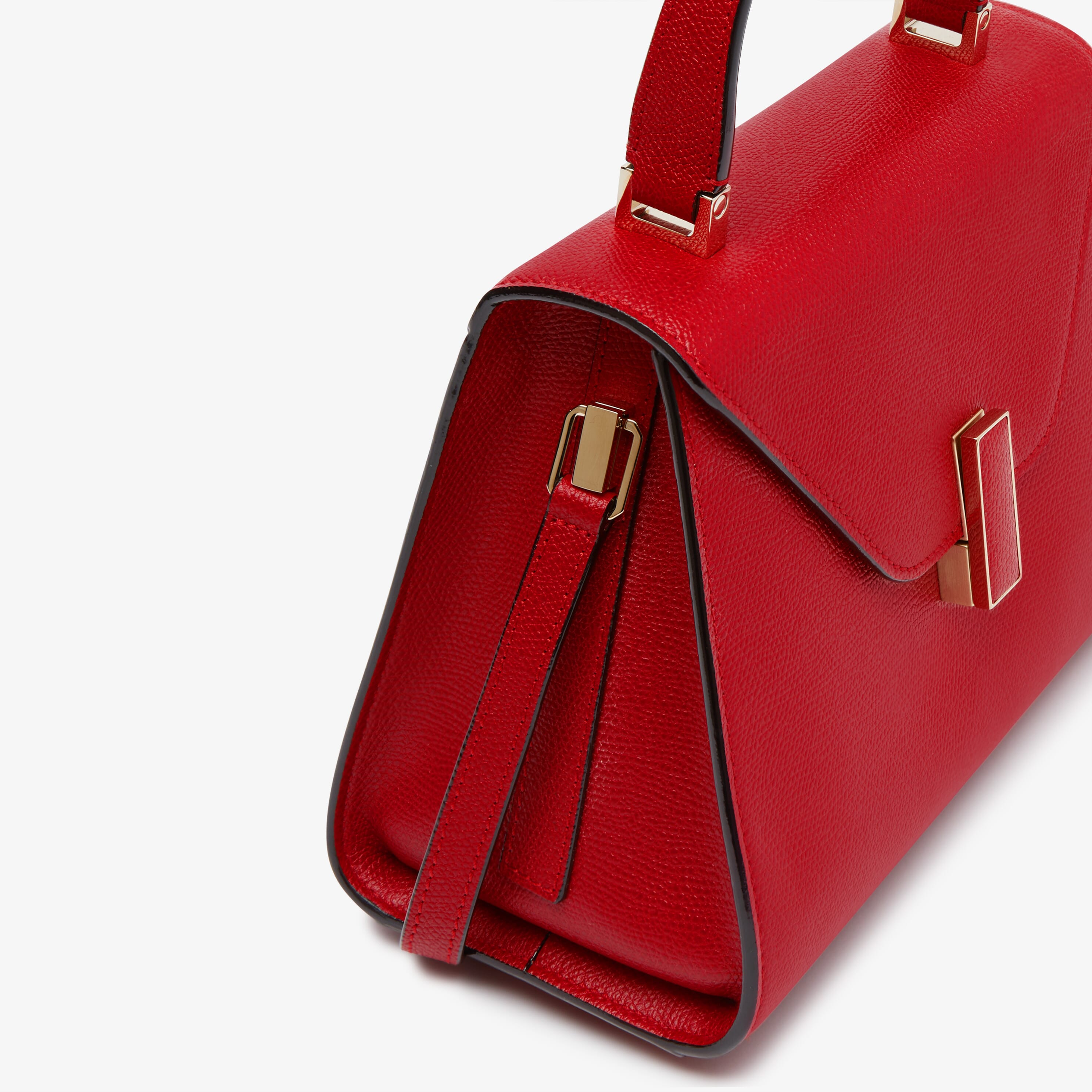 Iside Top handle mini bag - Red - Vitello VS - Valextra - 5