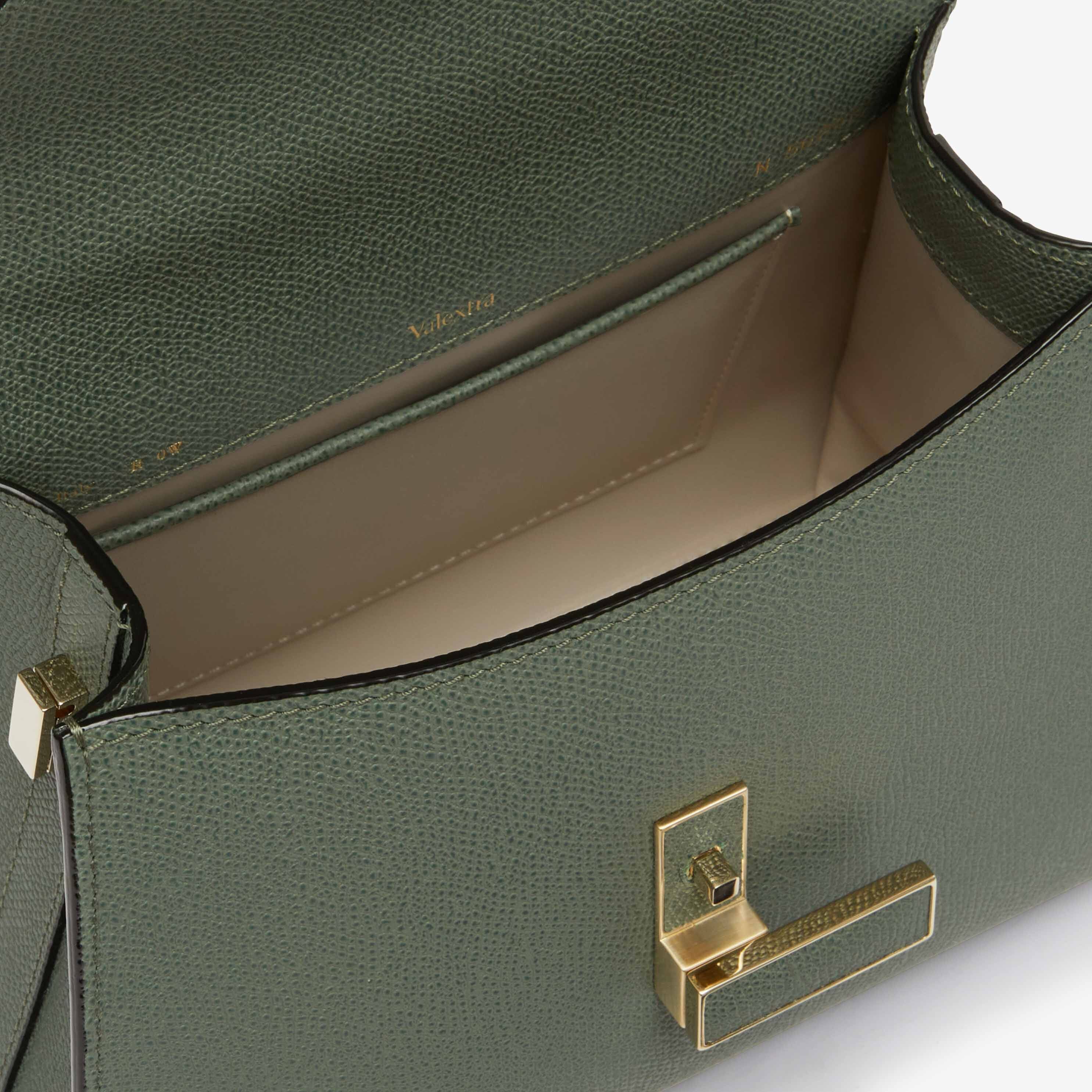 Iside Top handle mini bag - Musk Green - Vitello VS - Valextra - 3