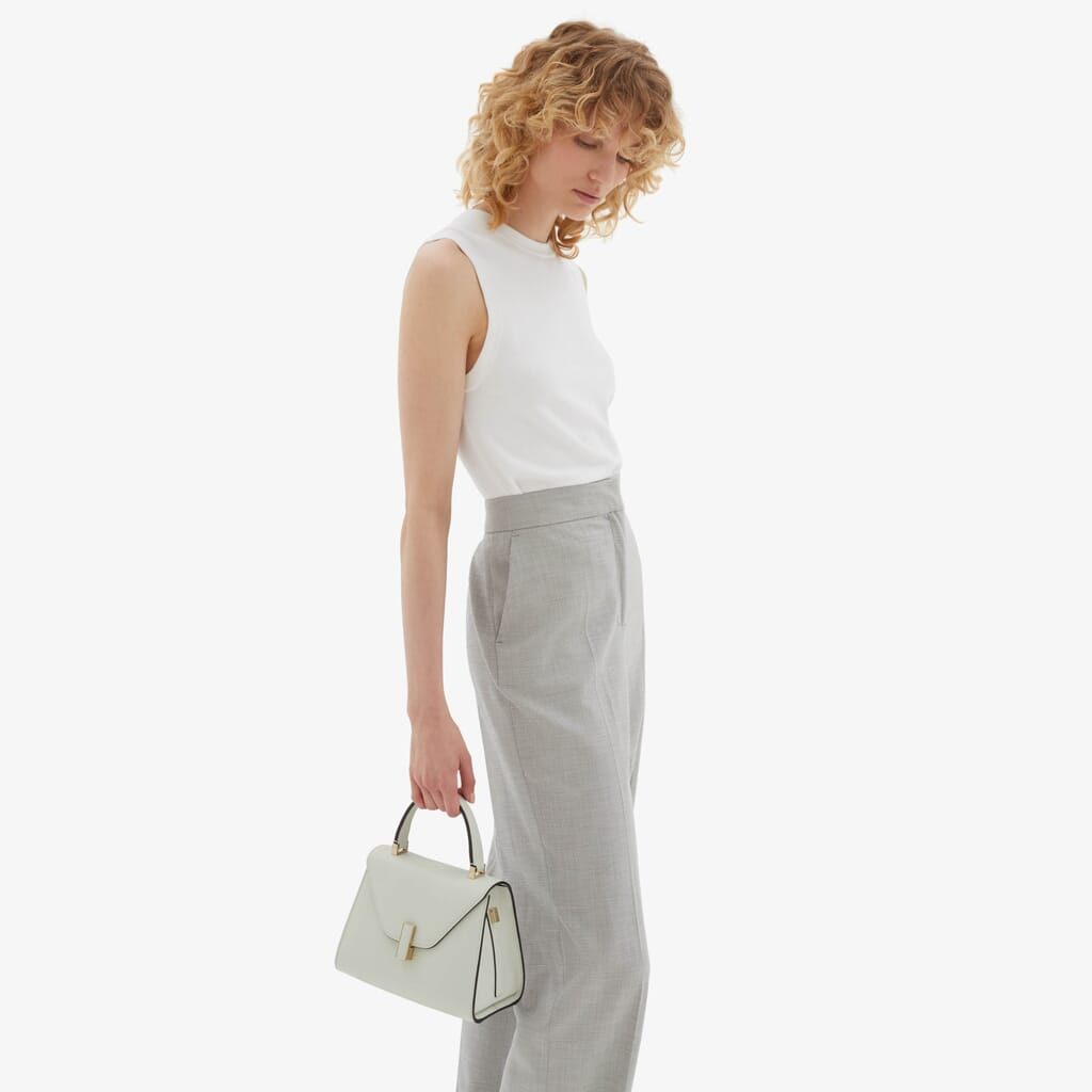 Valextra Small Brera Tote Bag - White for Women