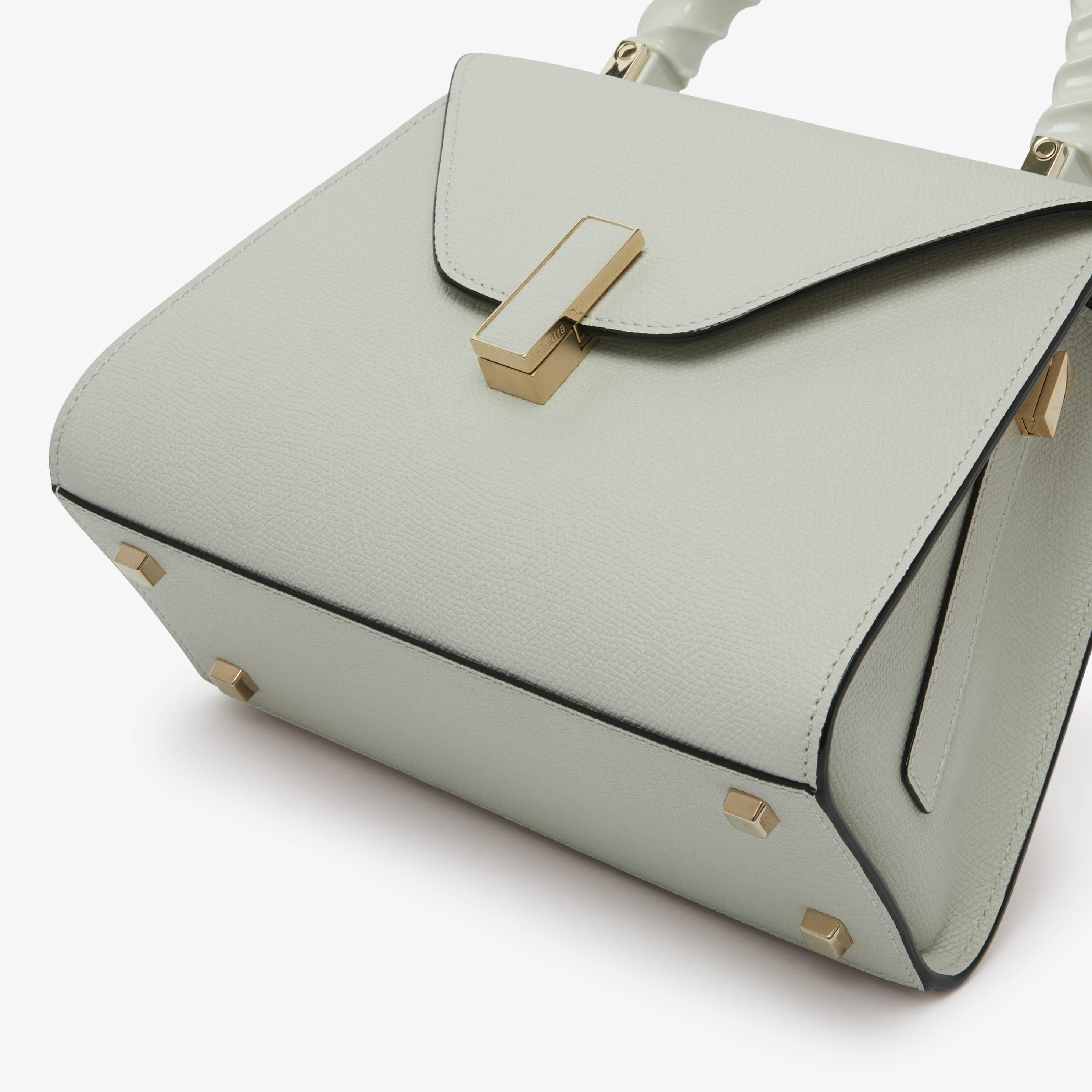 Iside Twirl Top Handle Mini Bag - Off White - Vitello VS - Valextra - 5