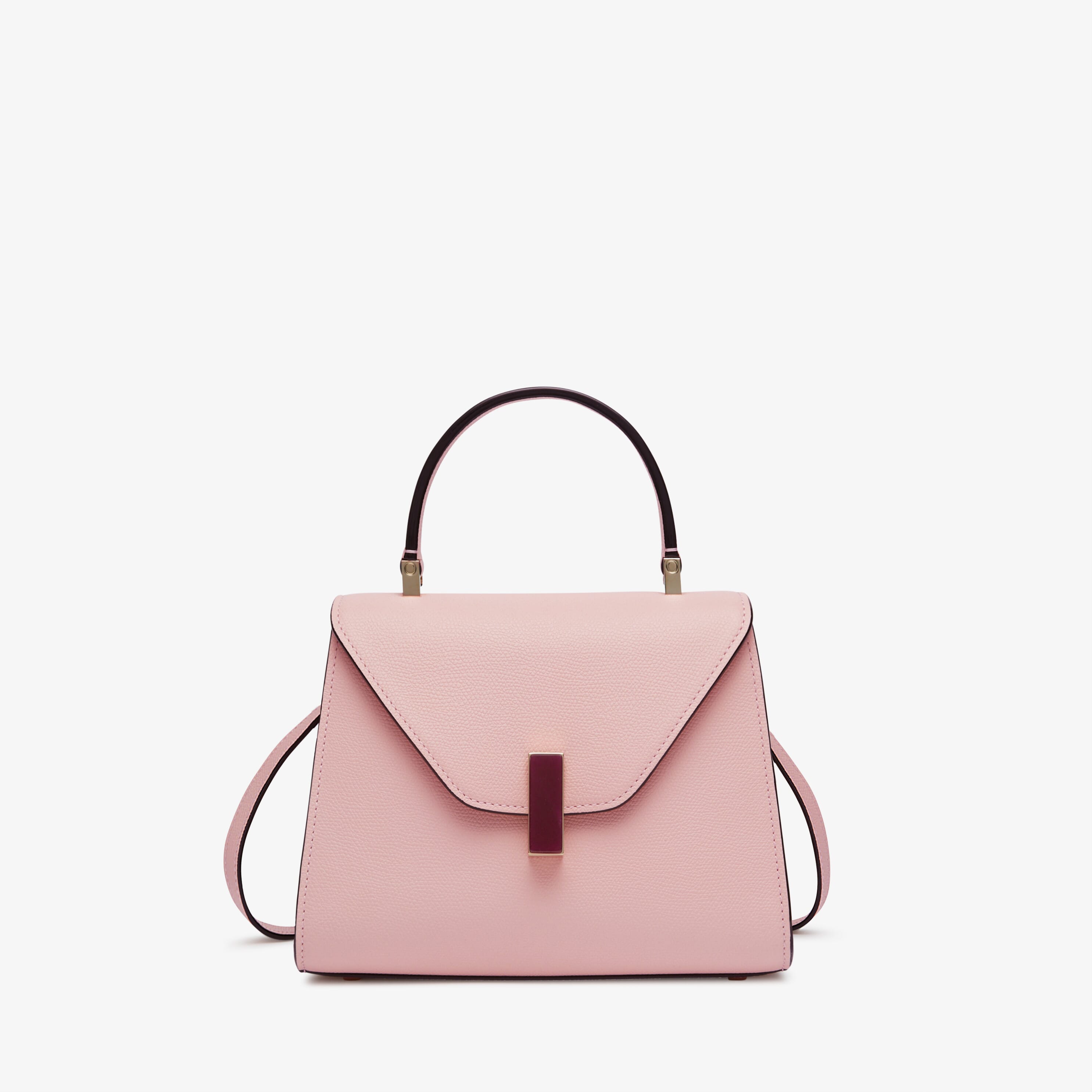 Iside Quarzo Top Handle Mini Bag - Peony Pink/Fuchsia Pink - Vitello VS - Valextra - 1