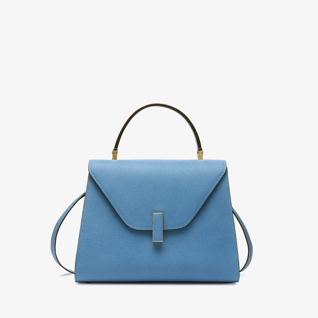 Women's Light blue Leather Top handle bag | Valextra Iside