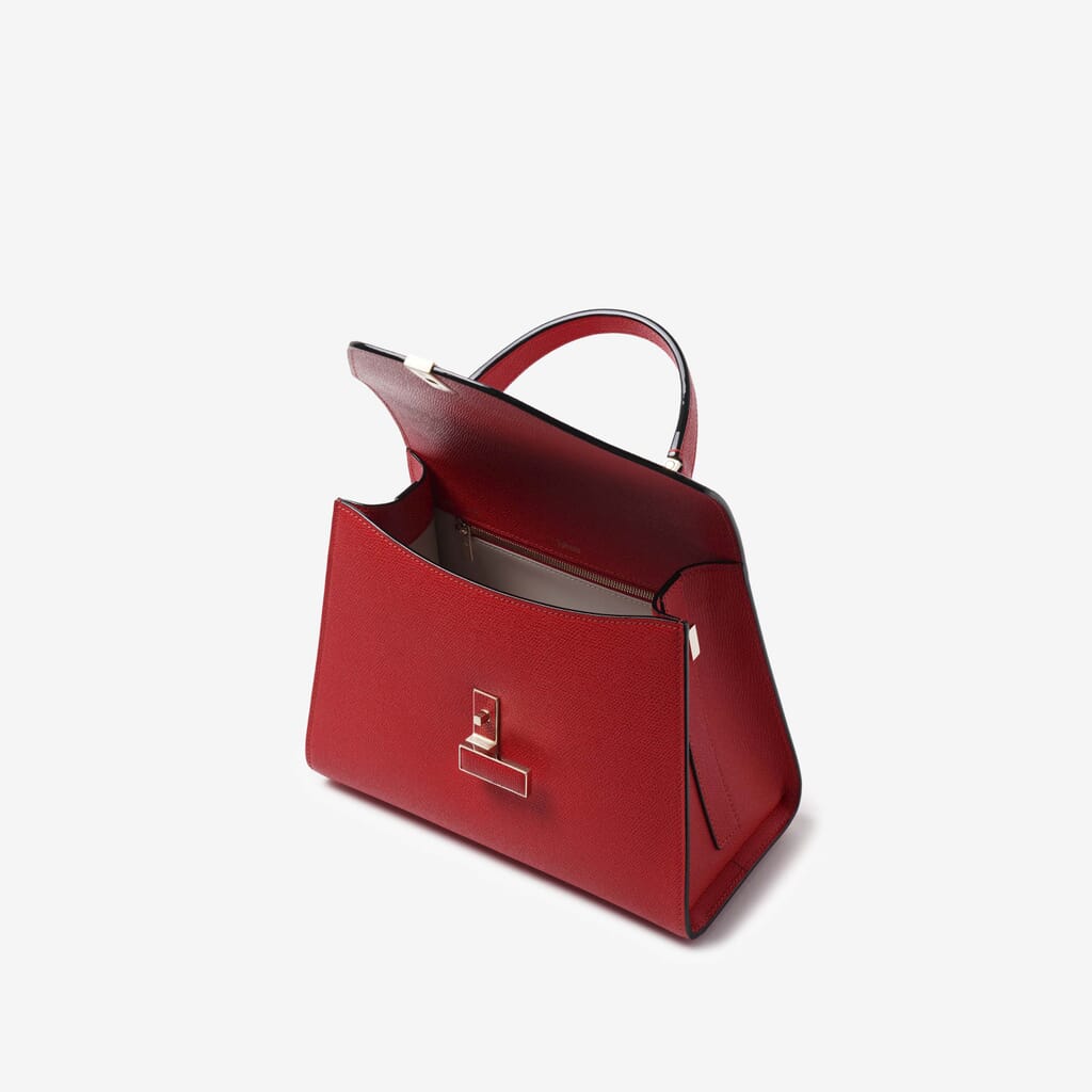 MEDIUM HANDBAG ISIDE CALF LEATHER VS LIGHT GOLD,RS,gallery image number 1