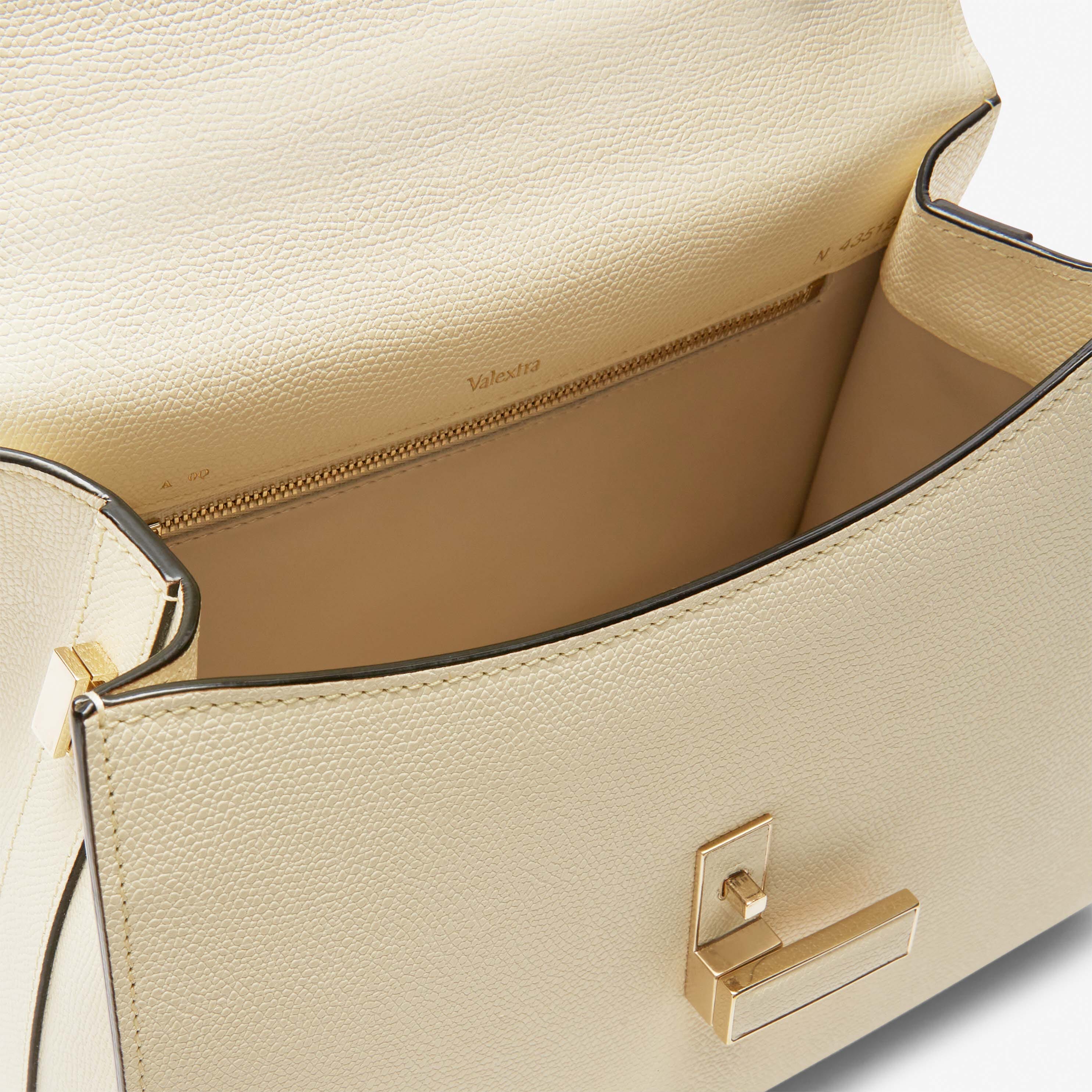 Iside Top handle medium bag - Pergamena White - Vitello VS - Valextra - 3