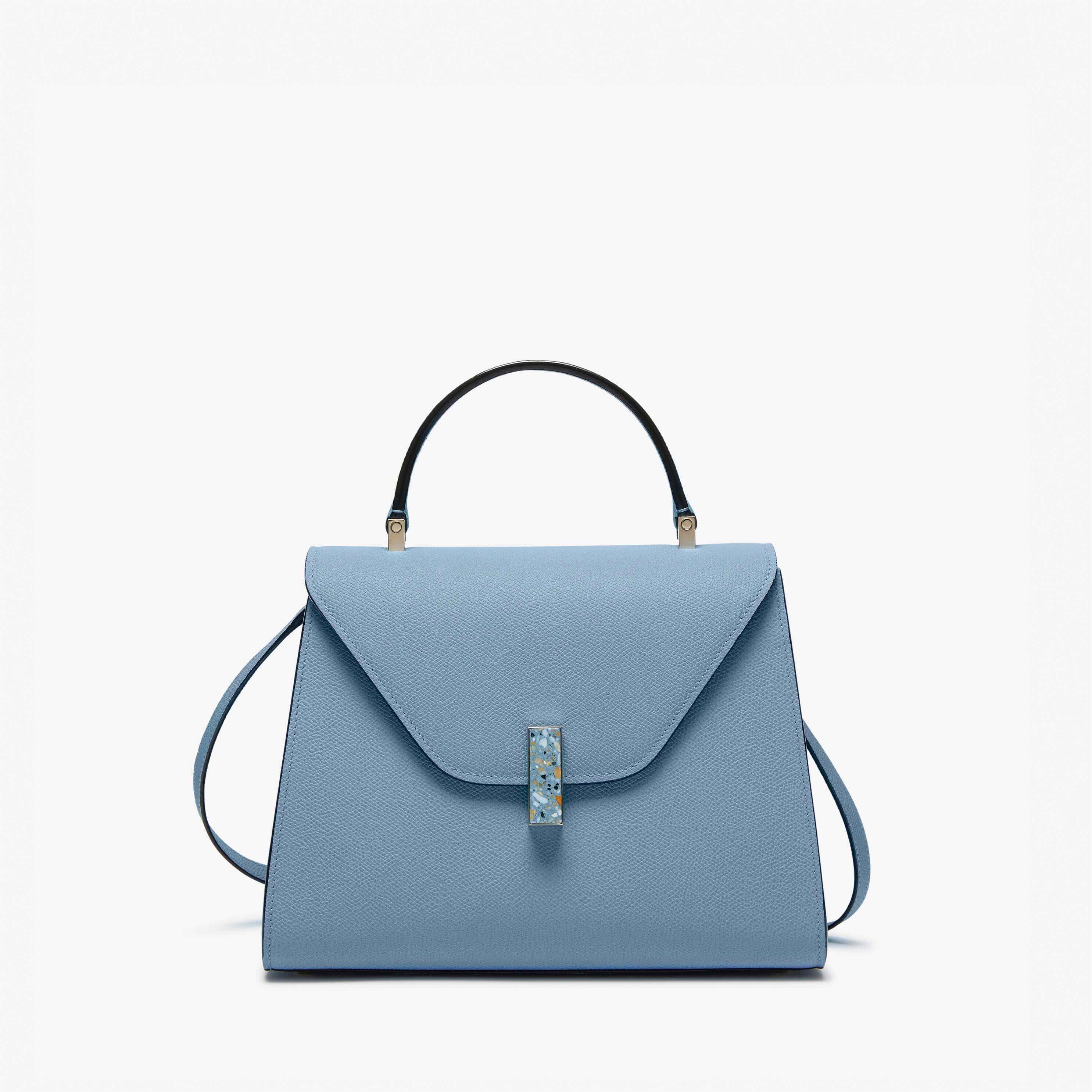 Women's Light blue Leather handle Medium bag | Valextra Iside