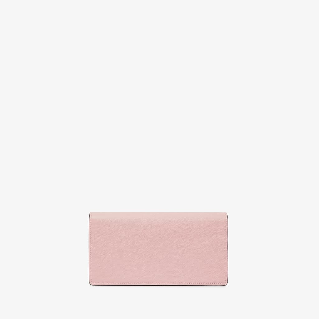 Charles & Keith Metal Top Handle Long Wallet in Pink