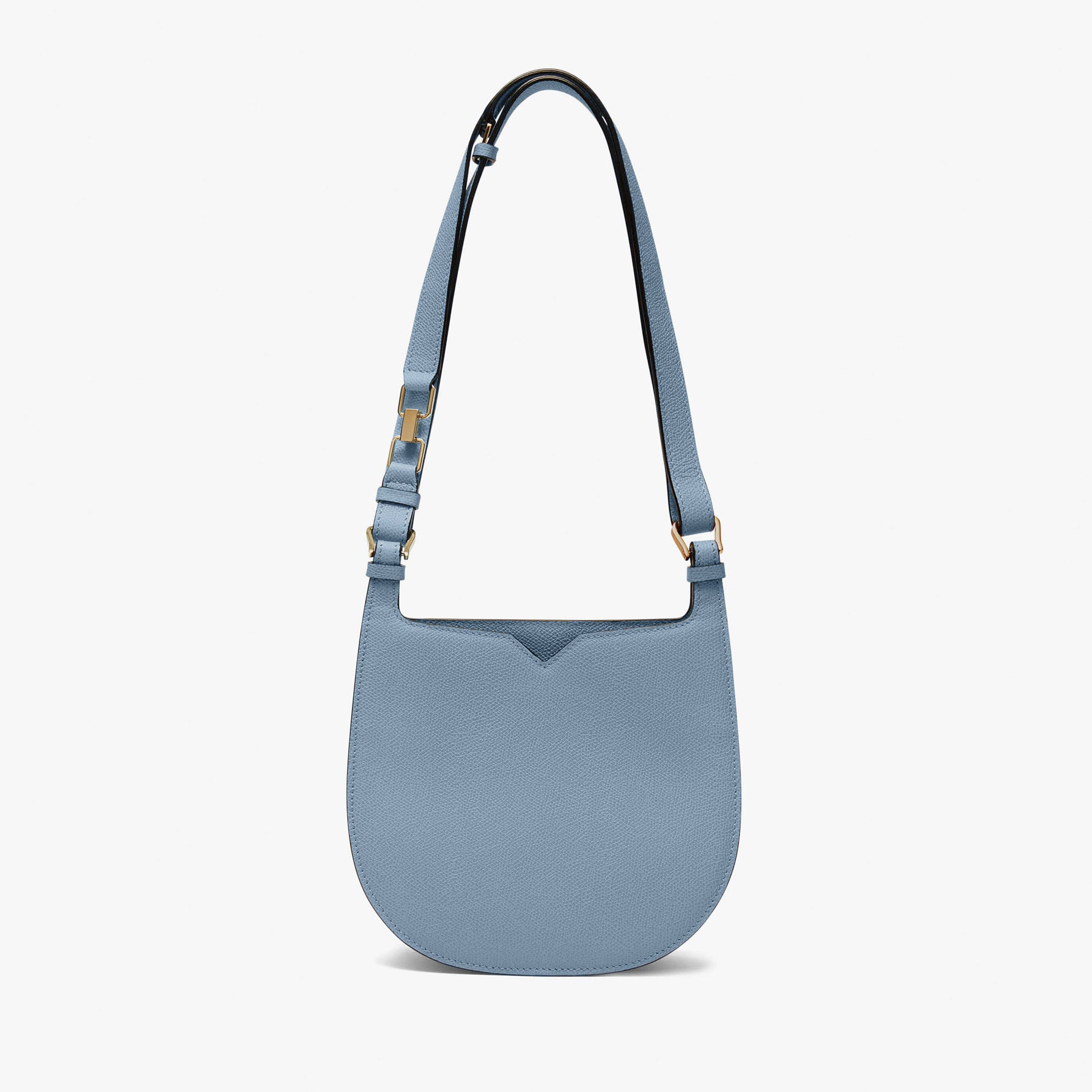 Hobo Weekend Mini Bag - Shirt Blue - Vitello VS - Valextra - 1