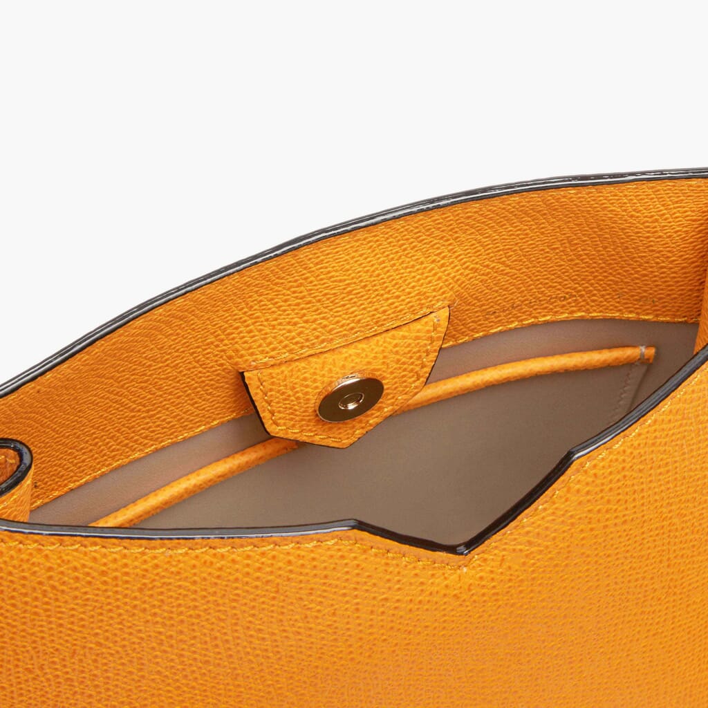 SMALL HOBO BAG WEEKEND CALF LEATHER VS LIGHT GOLD,JZ,gallery image number 3