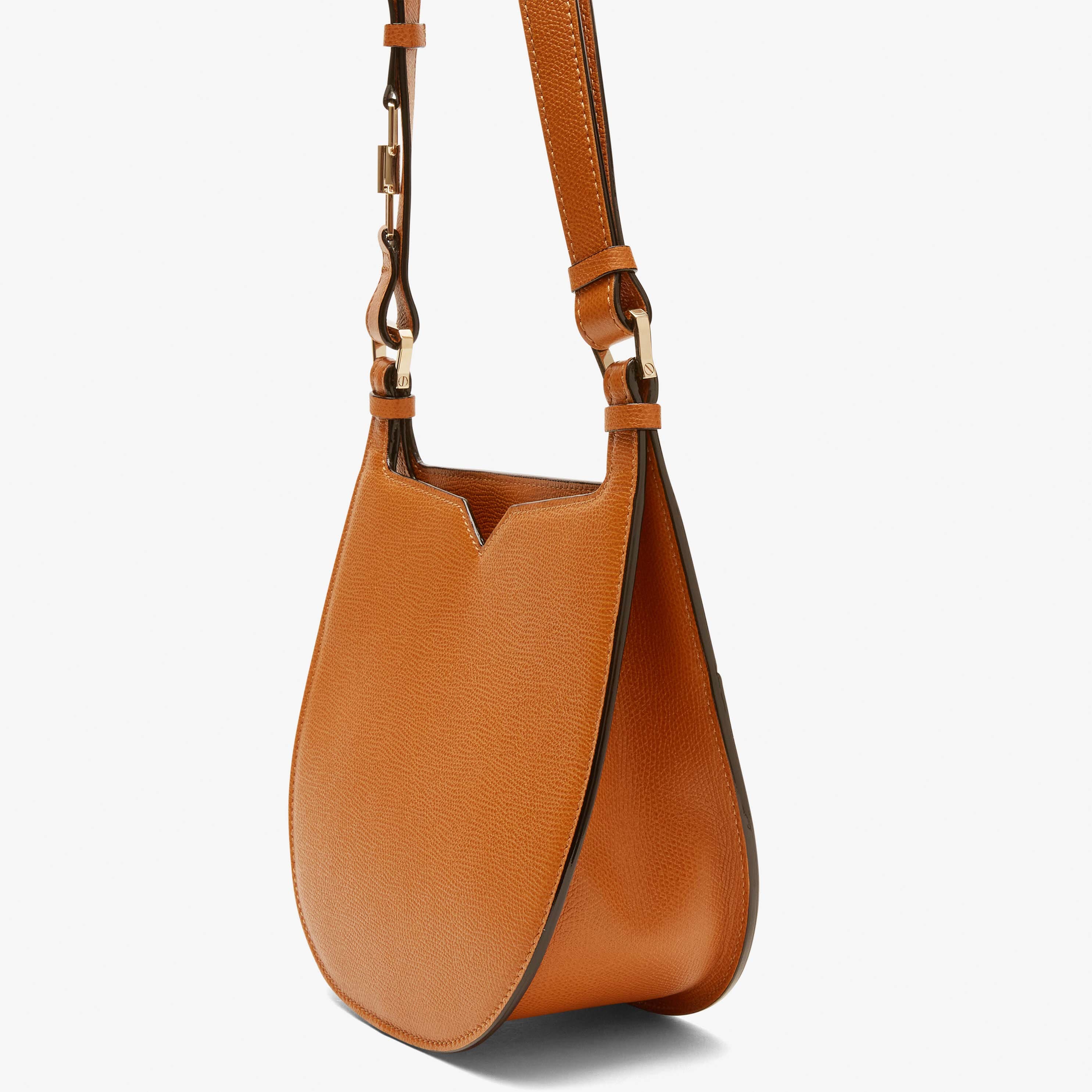 SMALL HOBO BAG WEEKEND CALF LEATHER VS LIGHT GOLD,MH,gallery
