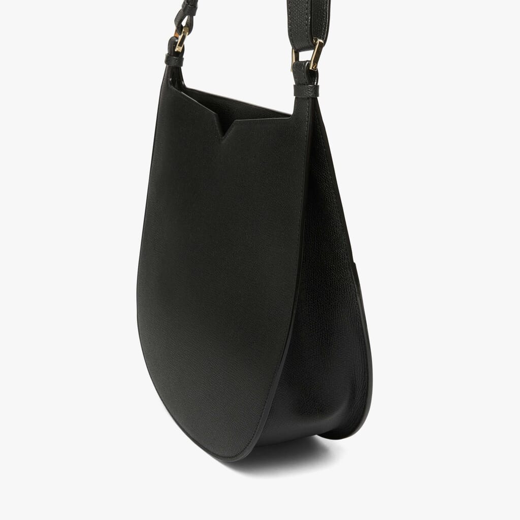Valextra, Hobo Weekend Mini Bag, Black
