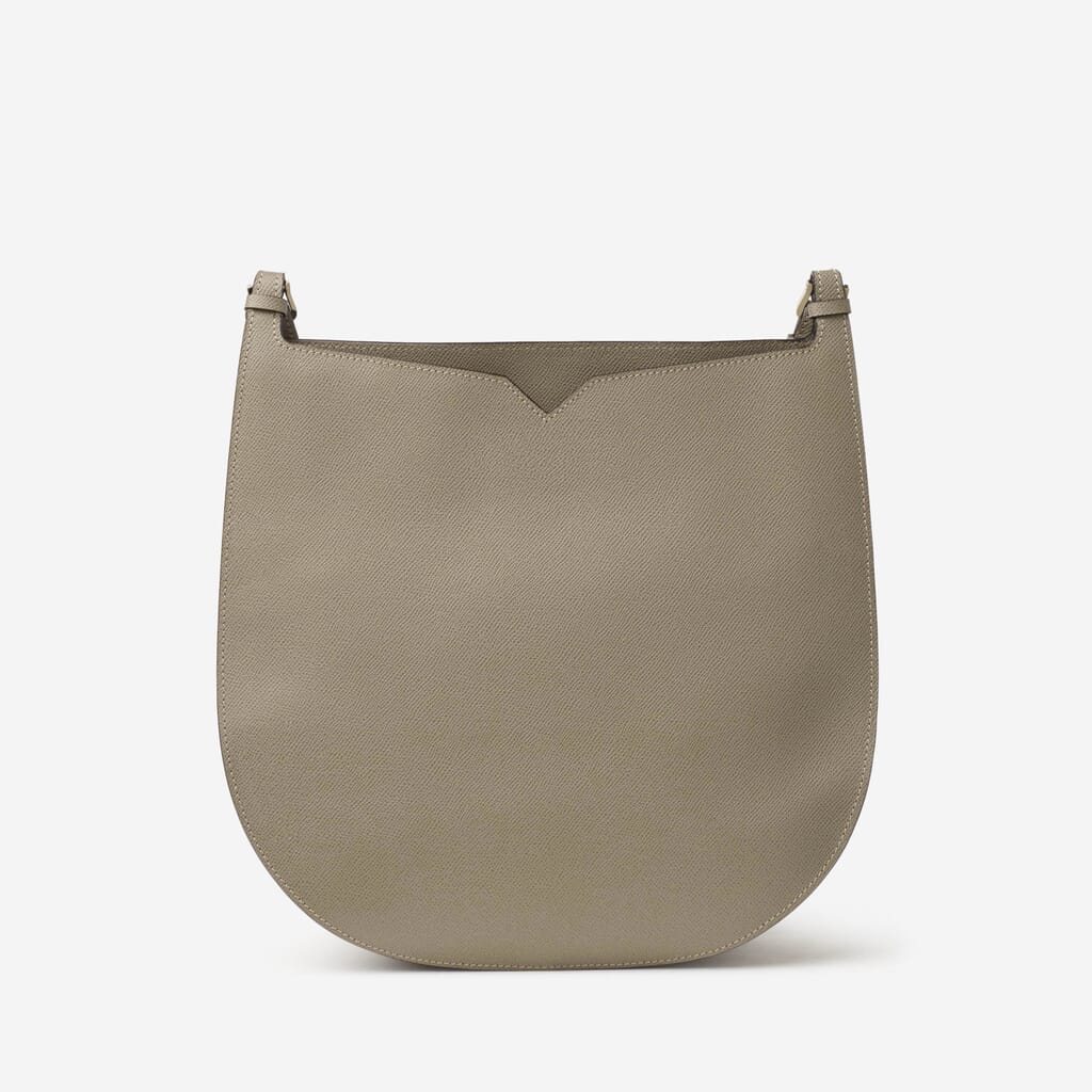 Oyster Brown Leather Medium shoulder bag