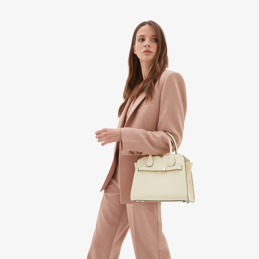 Brera shoulder bag - Pergamena White