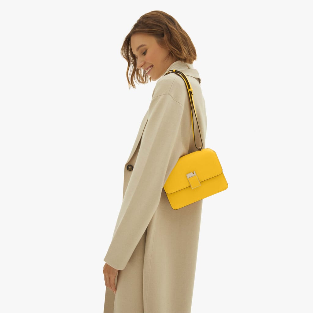 Valextra Brera Bag In Yellow