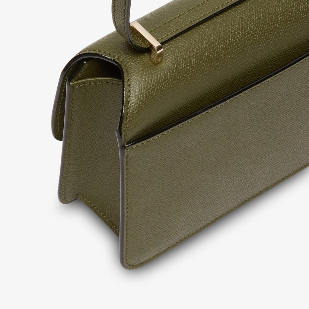 Celine, Bags, Celine Zipped Compact Grained Calfskin Leather Card Holder  Wallet Green