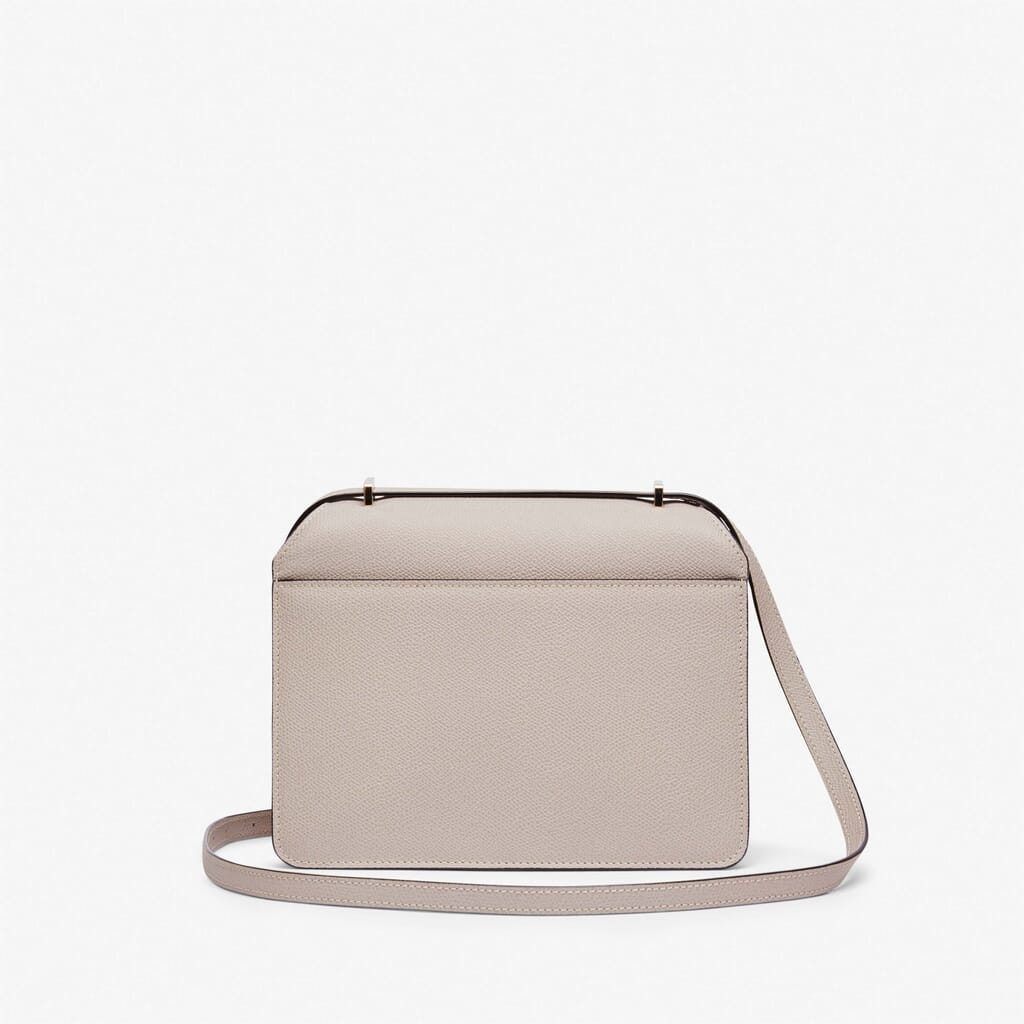 Charles & Keith Double Top Handle Structured Bag in Natural