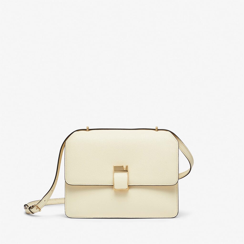 White Leather Shoulder Bag