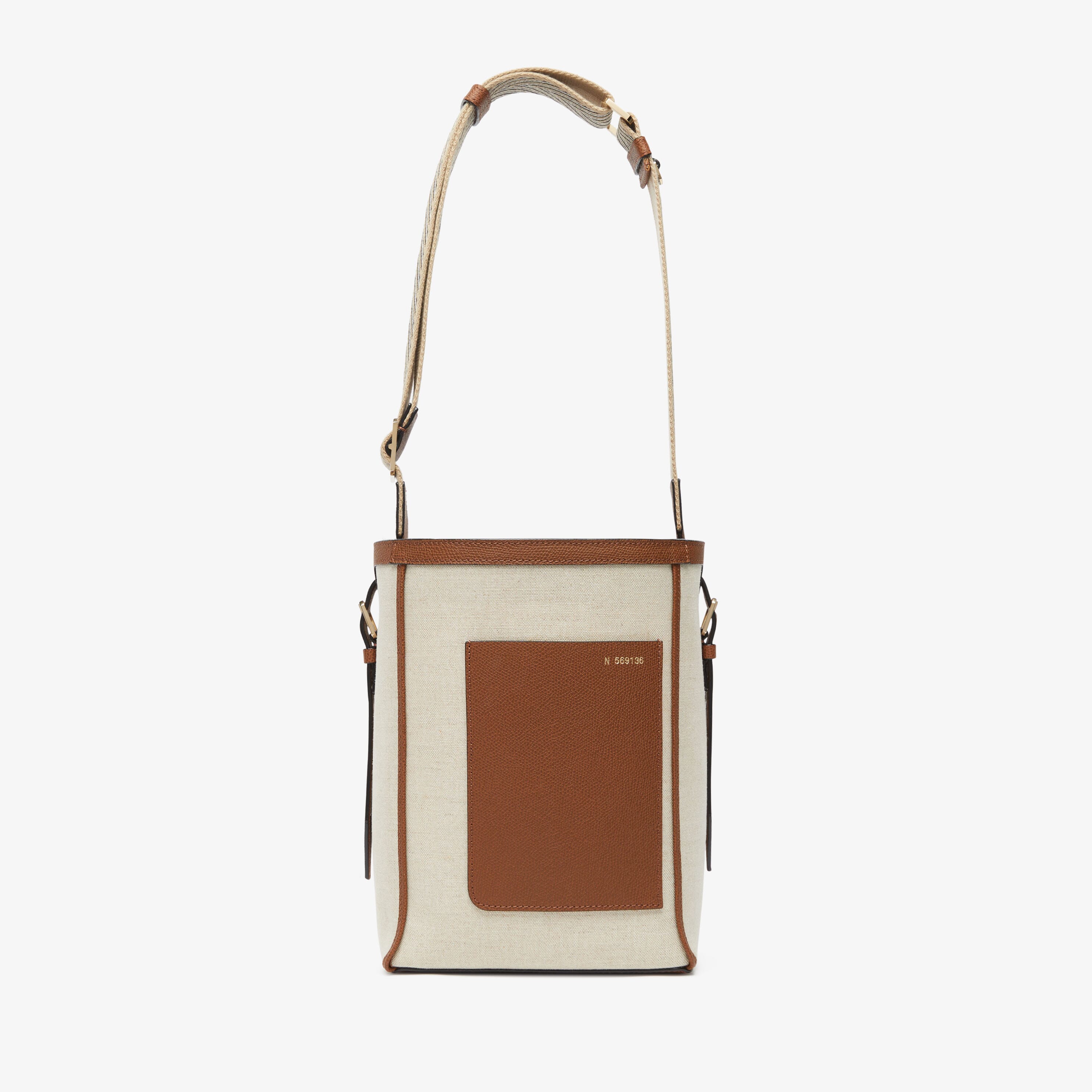 Soft Canvas Bucket Mini Bag -  - Tessuto Canvas/VS - Valextra - 1