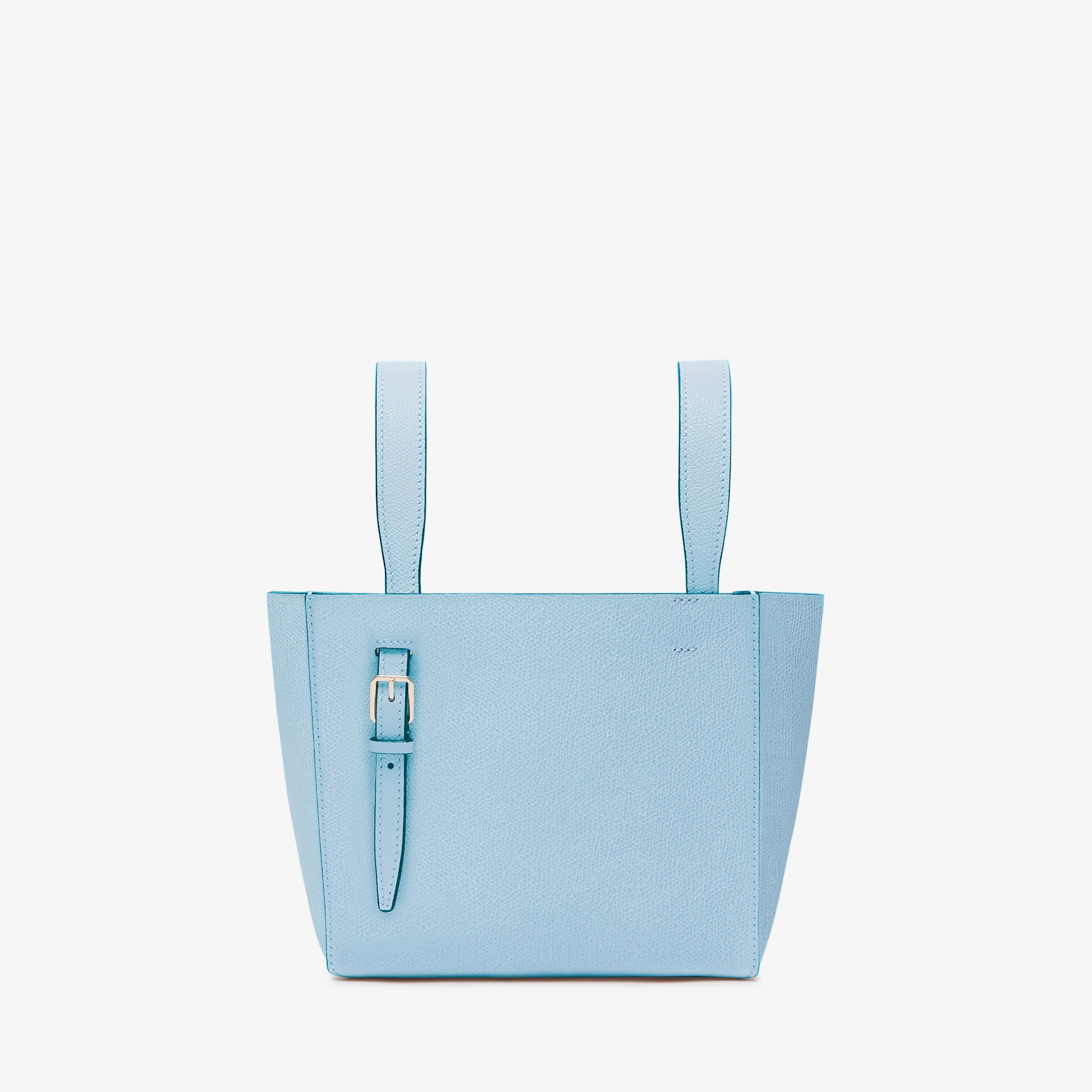 Soft Bucket Micro Bag - Cerulean Blue - Vitello VS - Valextra - 6