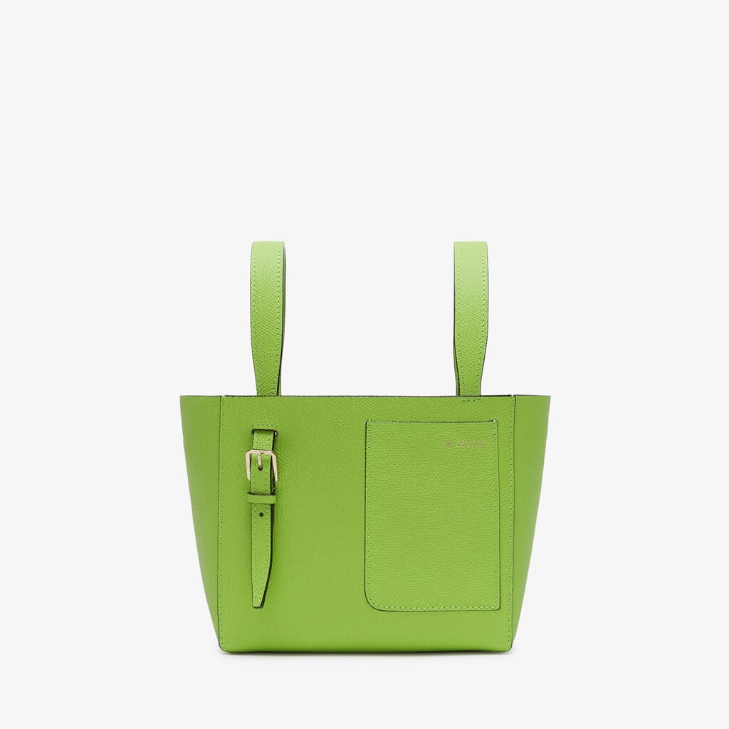 Soft Bucket Micro bag - Apple Green