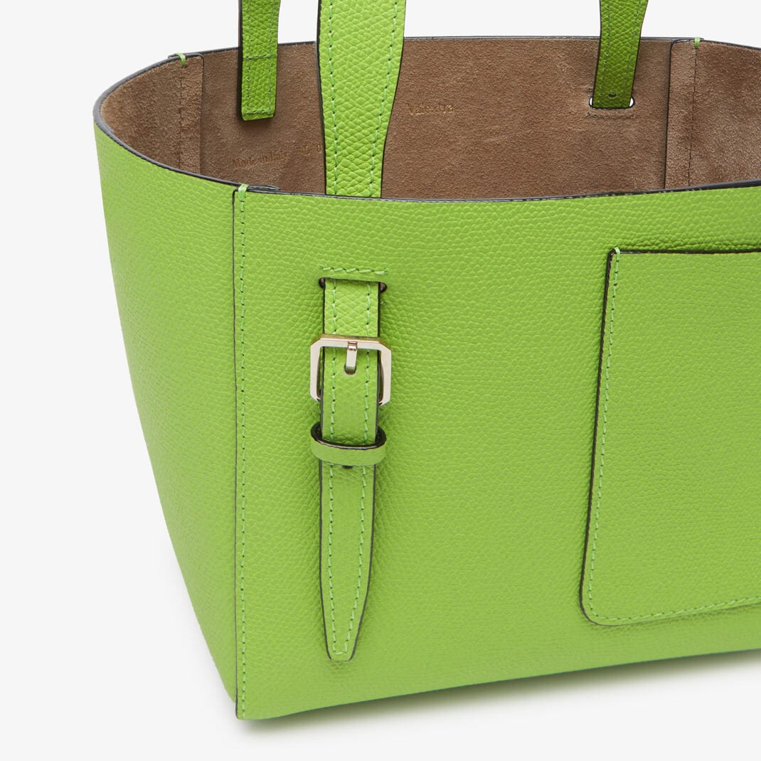 Soft Bucket Micro bag - Apple Green - Vitello VS - Valextra - 4