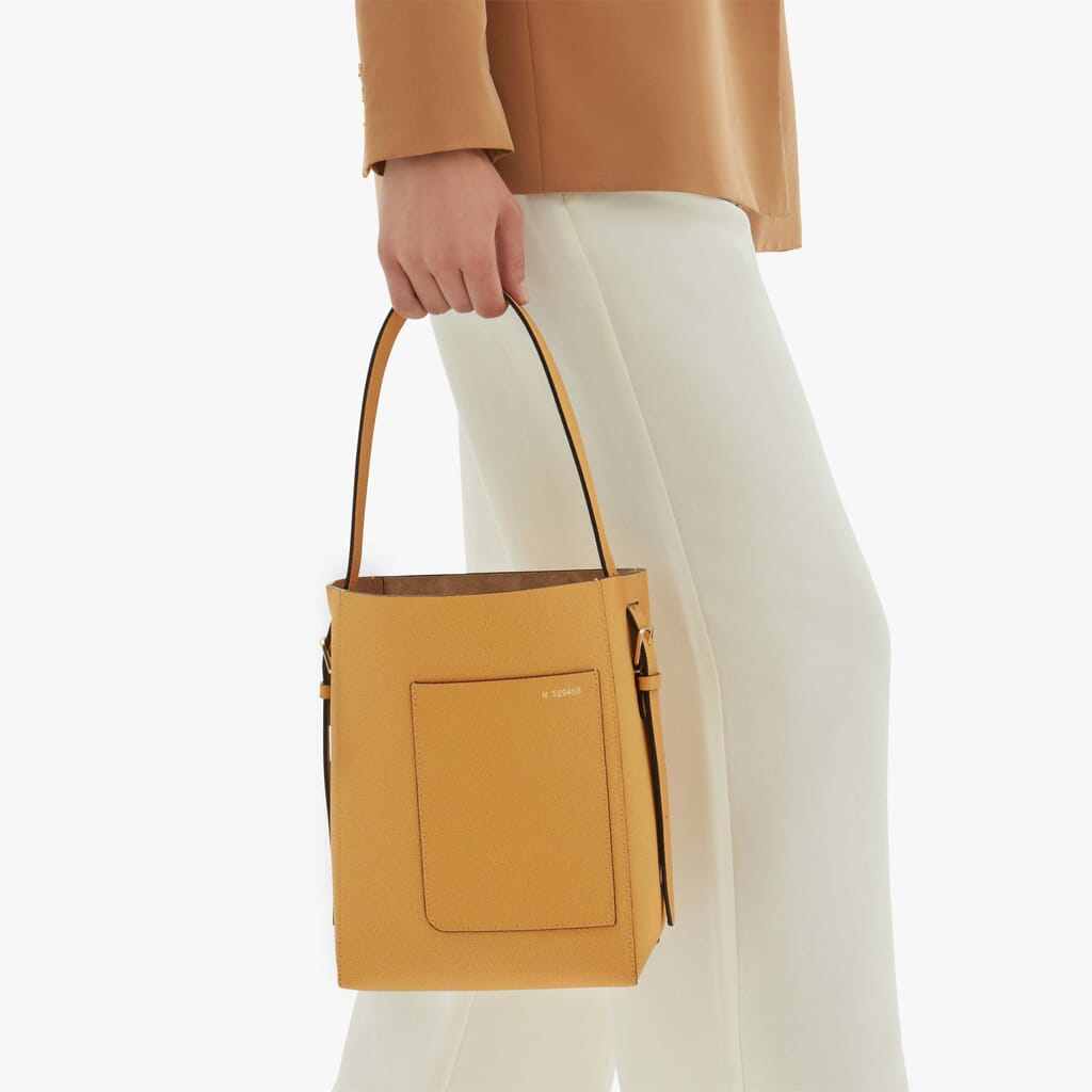 Soft Bucket Mini Bag - Amber Yellow