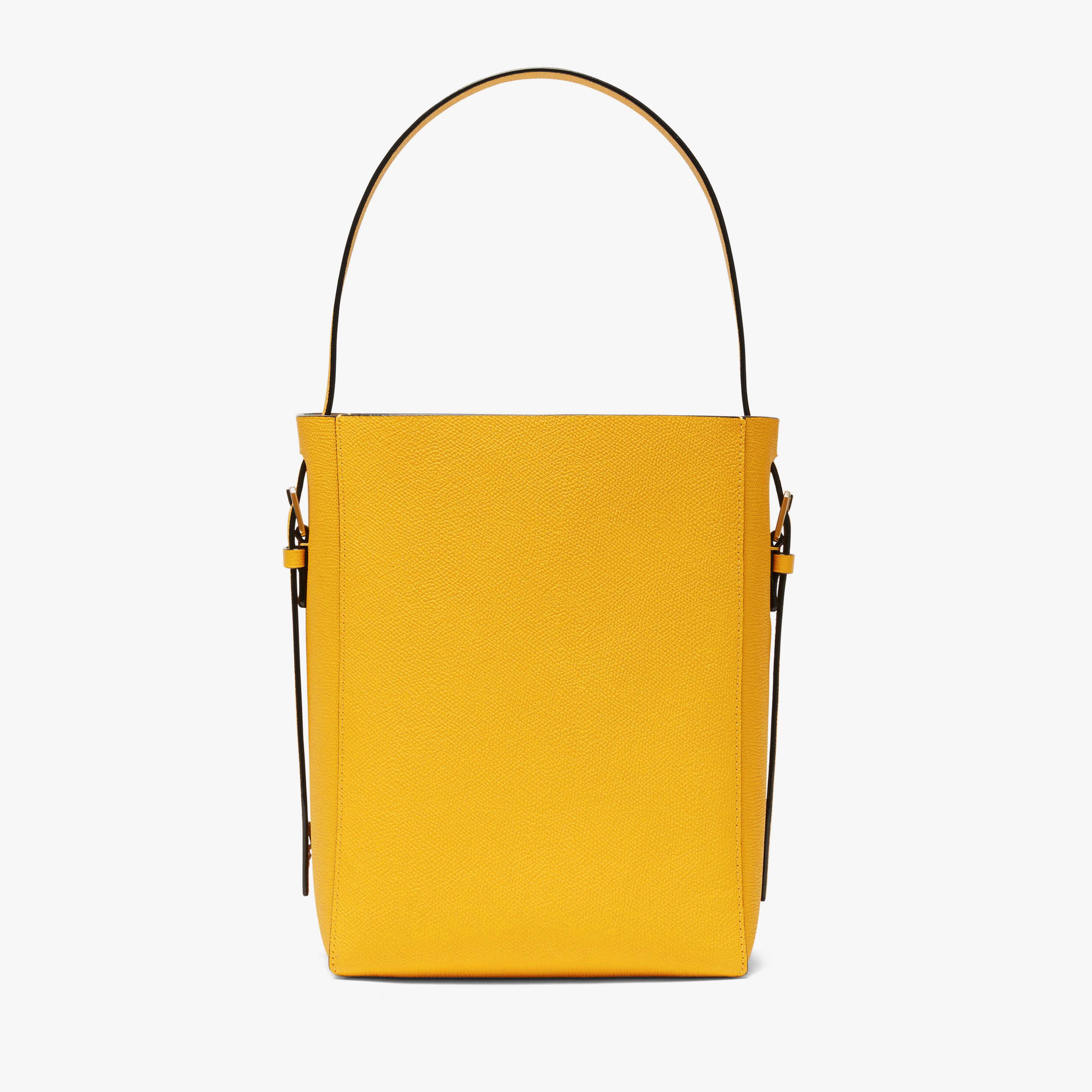Soft Bucket Mini Bag - Yellow Sun - Vitello VS - Valextra - 5