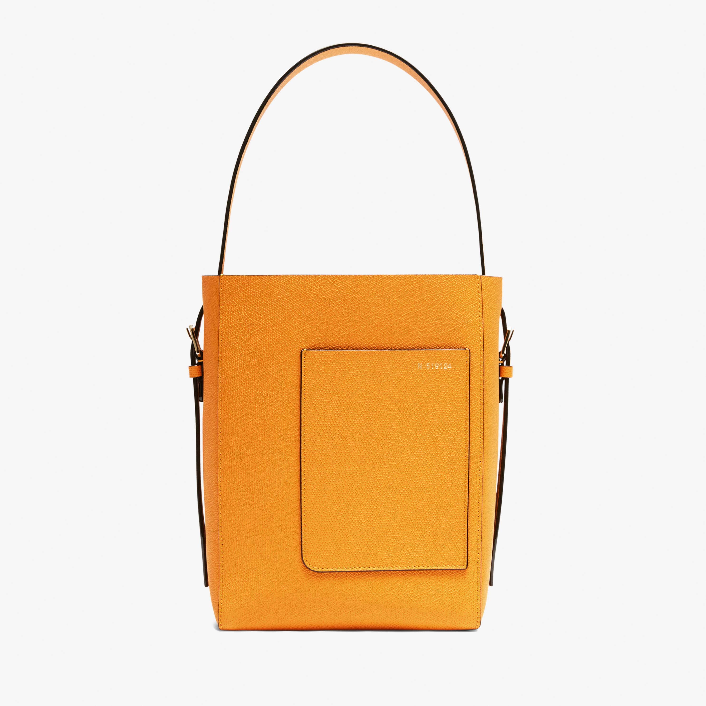 Bucket Mini Bag - Saffron Yellow - Vitello VS - Valextra - 1