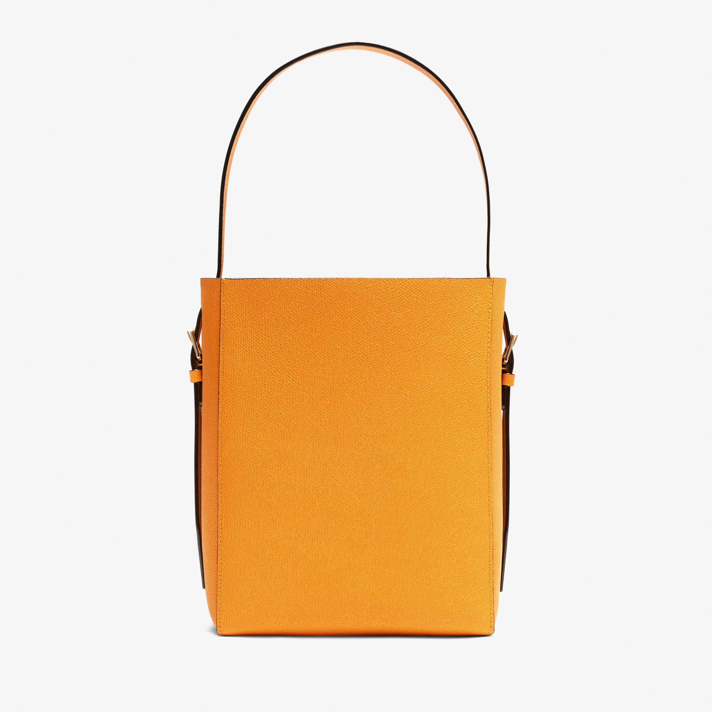 Soft Bucket Mini Bag - Saffron Yellow - Vitello VS - Valextra - 6