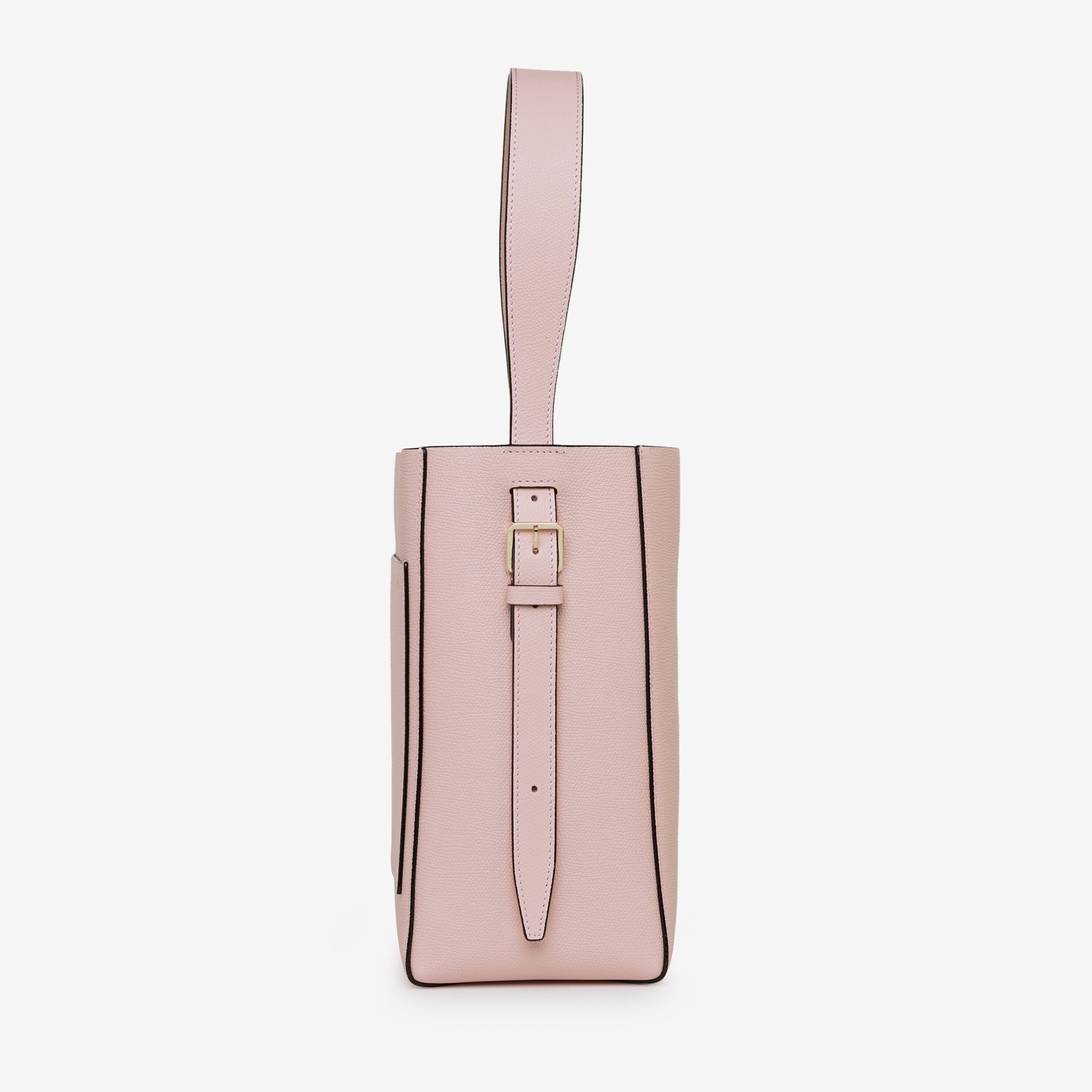 Soft Bucket Mini Bag - Peony Pink - Vitello VS - Valextra - 3