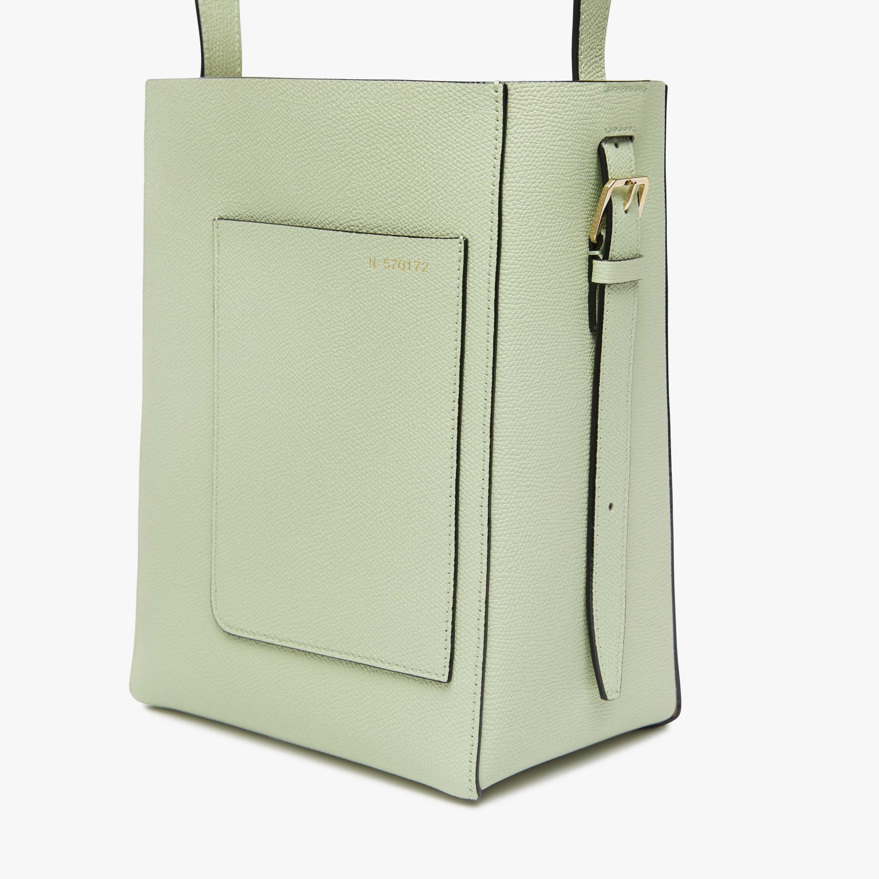 Soft Bucket Mini bag - Mint Green - Vitello VS - Valextra - 3