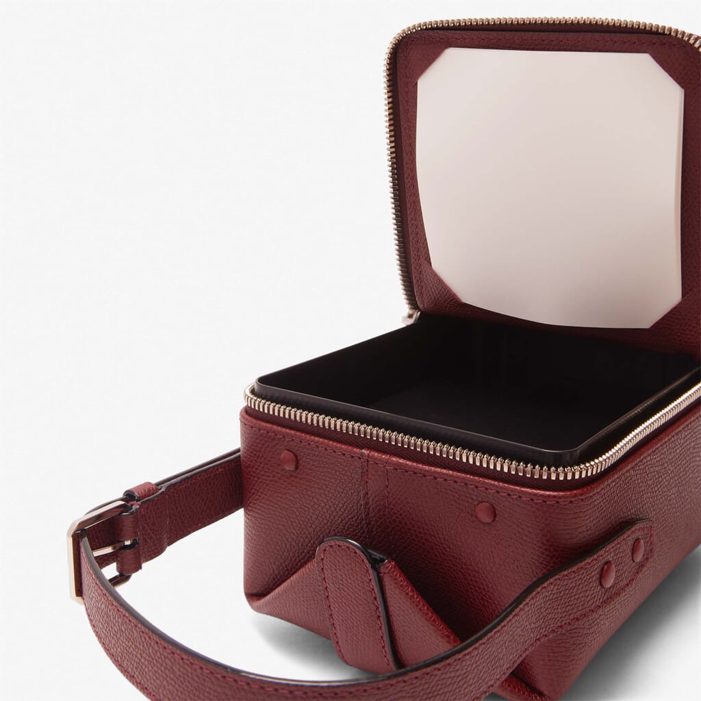 Tric Trac Bag - Marasca Red - Vitello VS - Valextra - 5