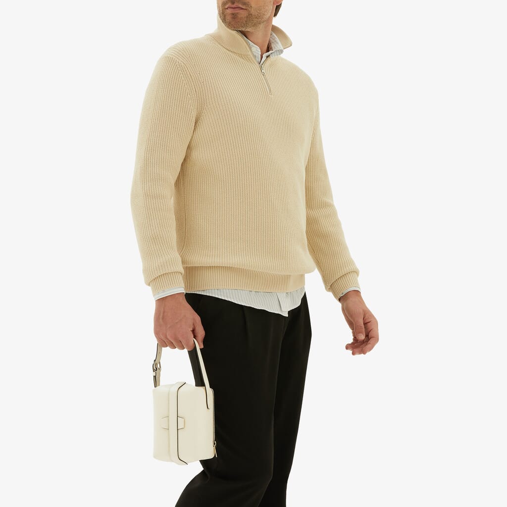 TRIC TRAC WITH SHOULDER STRAP CALF LEATHER VS PALLADIUM,WW,gallery image number 1
